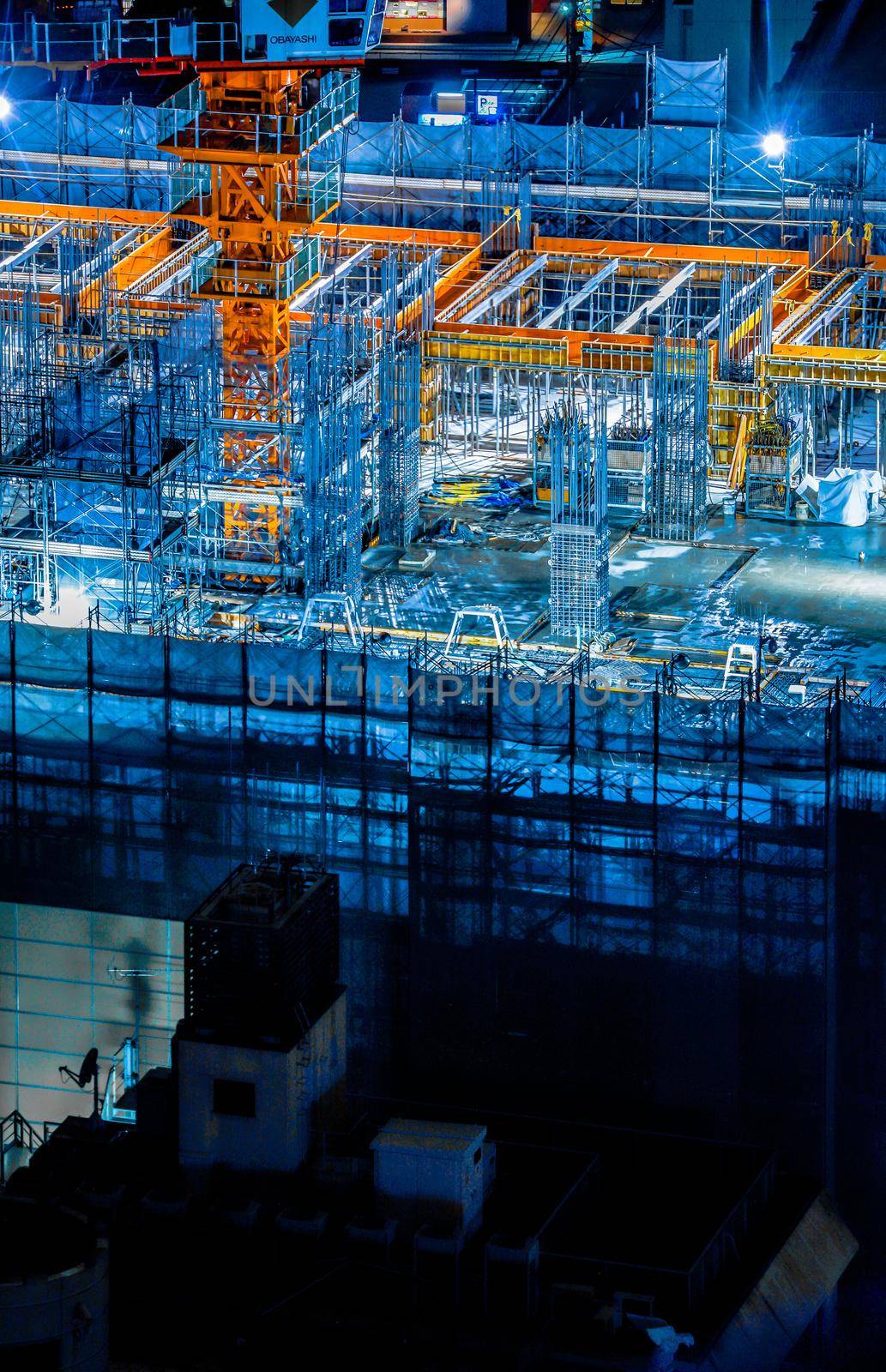 Image of building construction site. Shooting Location: Yokohama-city kanagawa prefecture