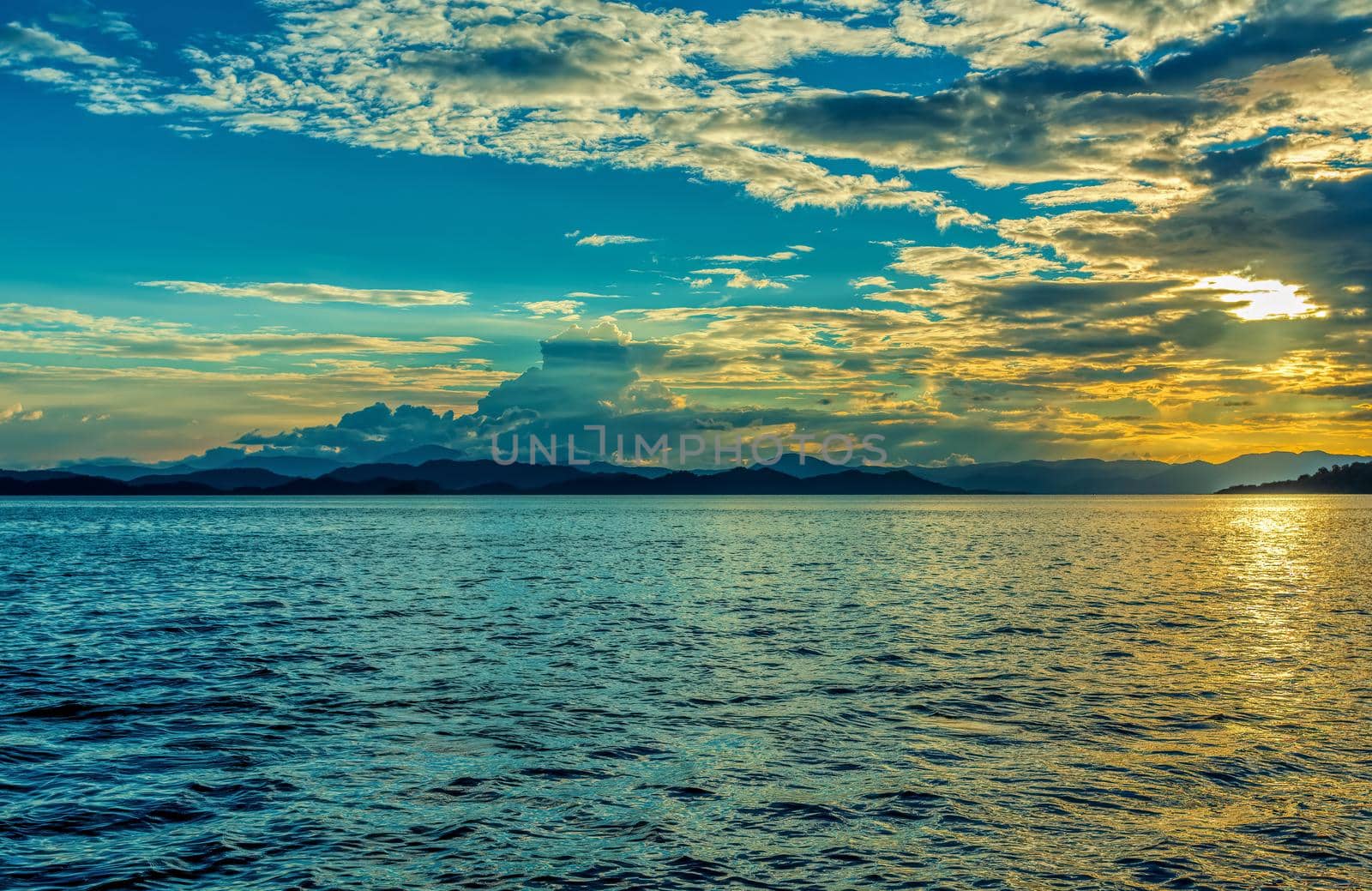 Idyllic sunset landscape. Tarcoles, Costa Rica by artush