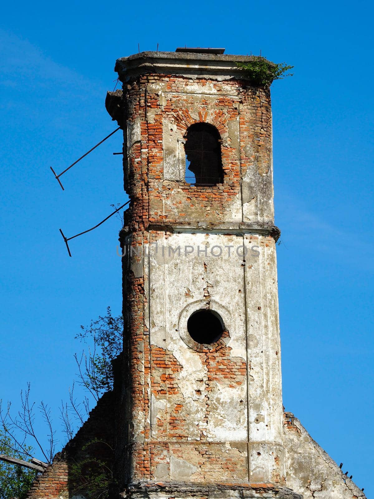 A church in Croatia destroyed by the civil war.