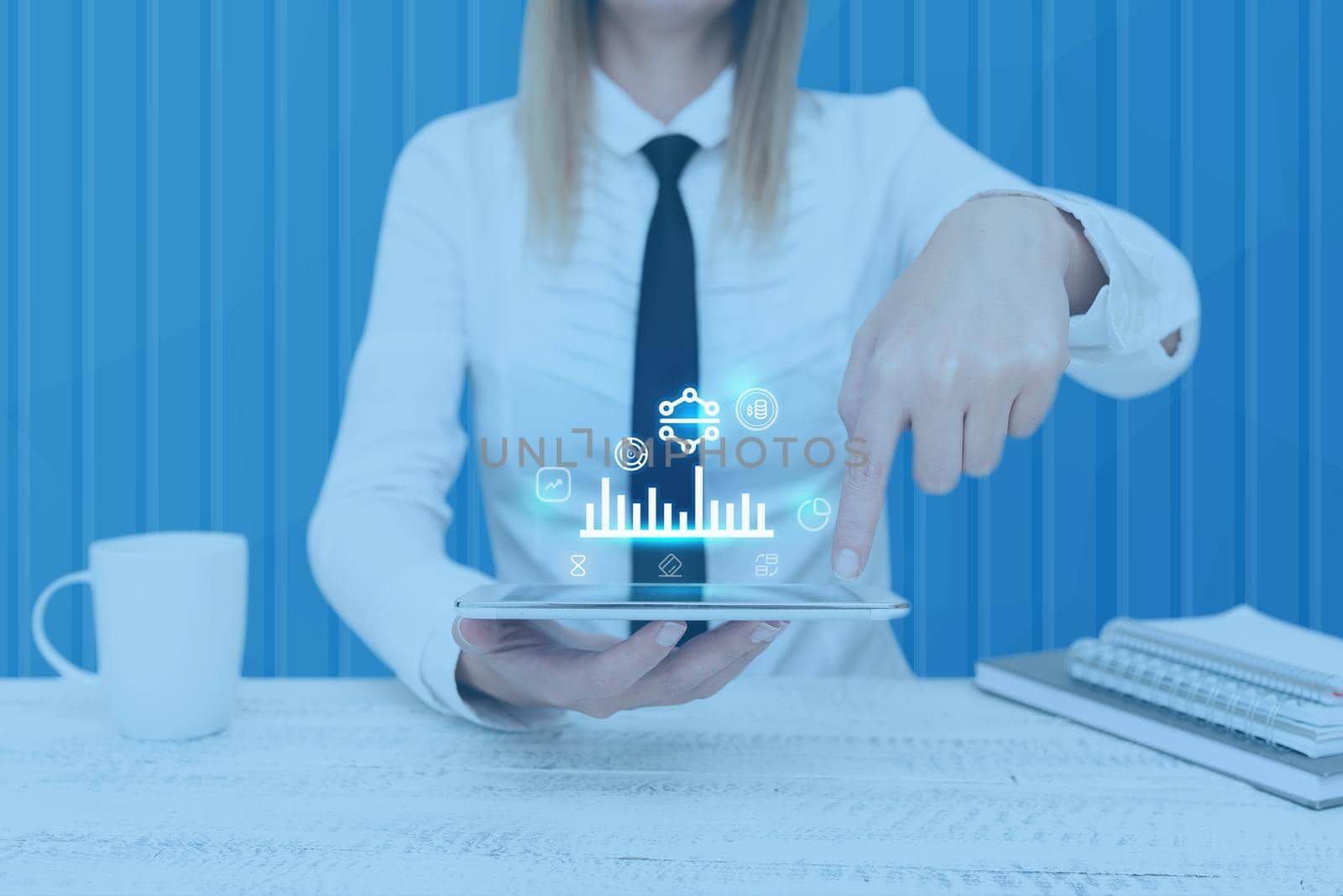 Man holding Screen Of Mobile Phone Showing The Futuristic Technology.