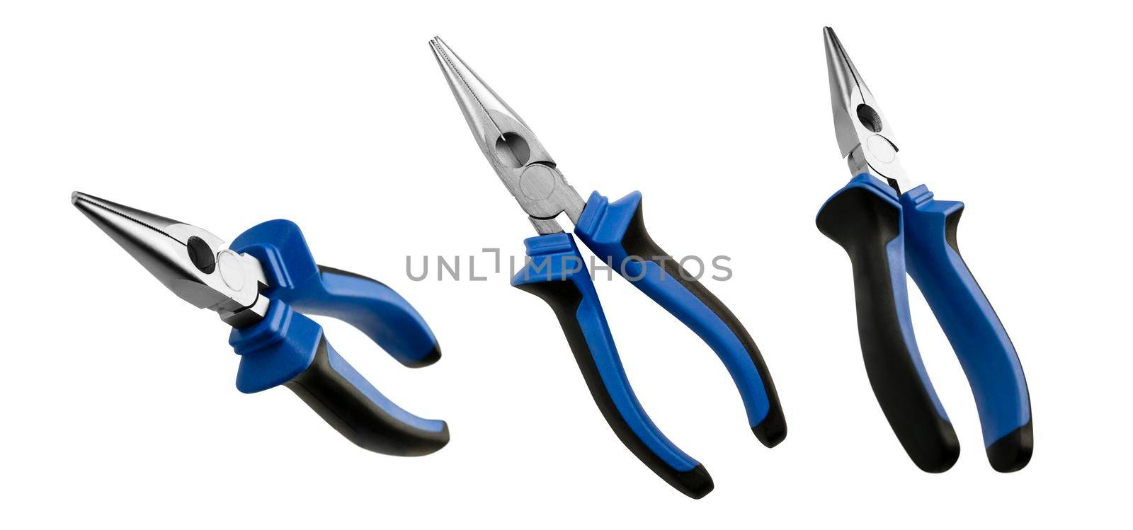 Pliers in different angles on a white background by butenkow