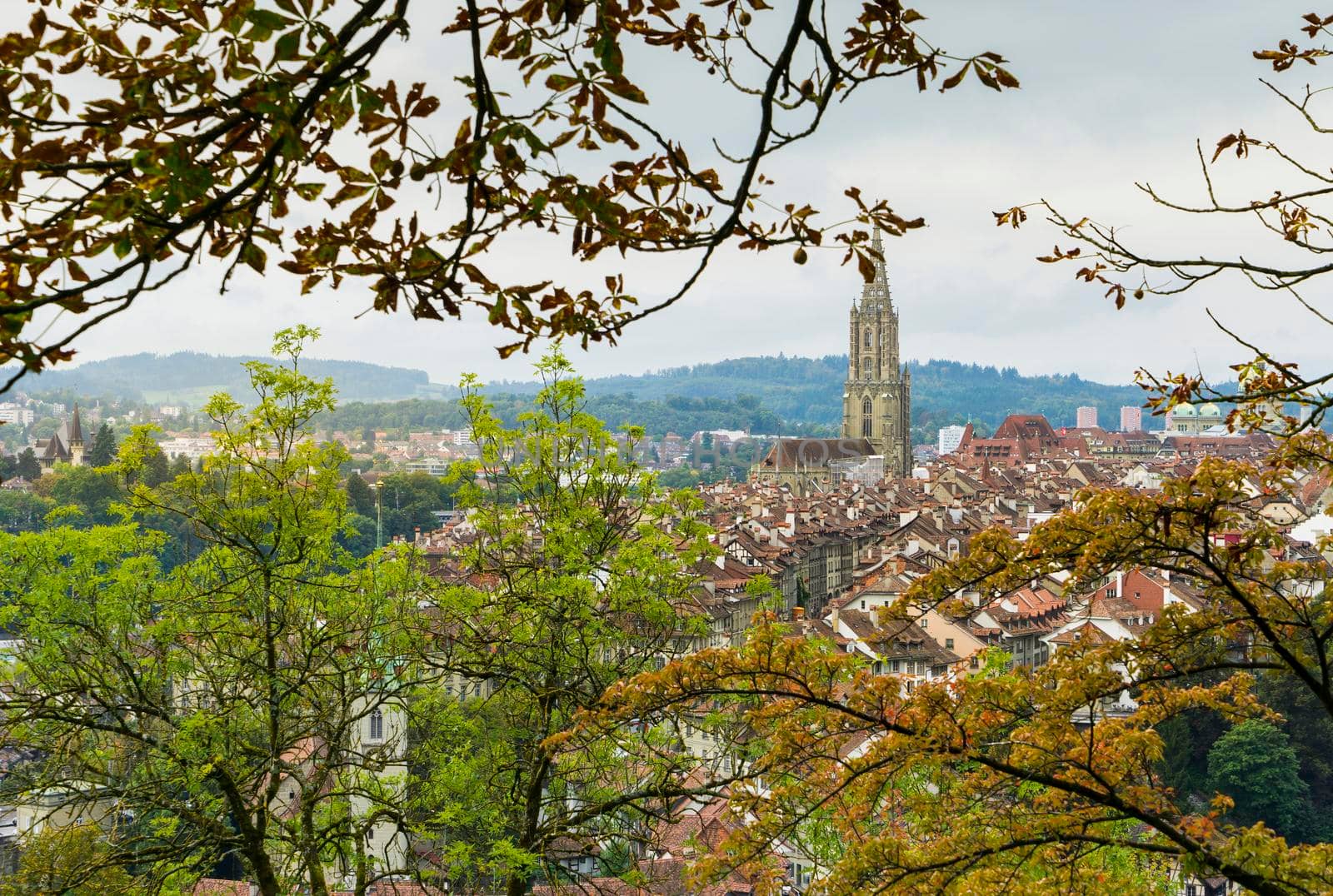 View of the medieval city of Bern, capital of Switzerland. by csbphoto