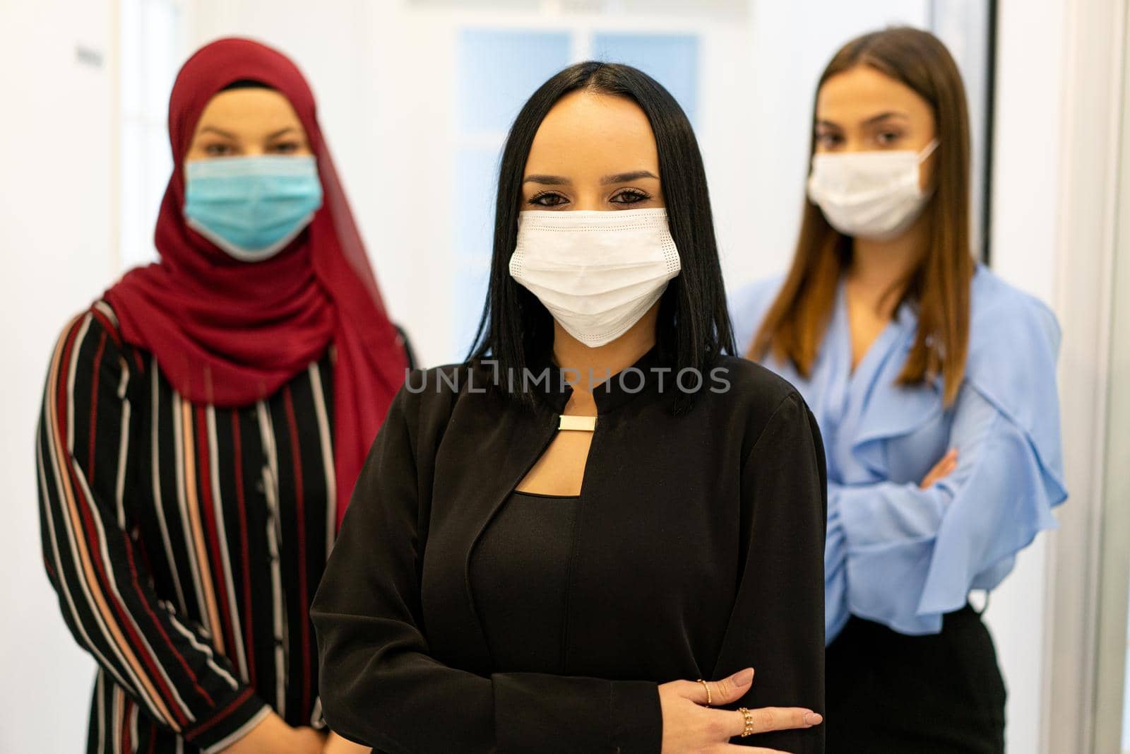 Group of young beautiful women together.high photo