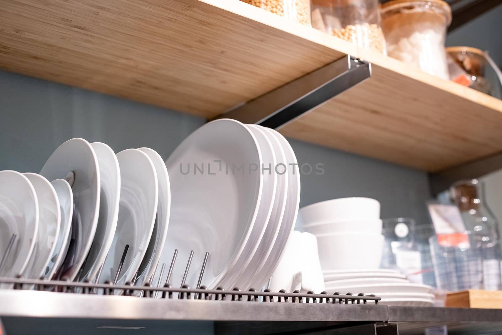 Stand for plates in the kitchen, new design.