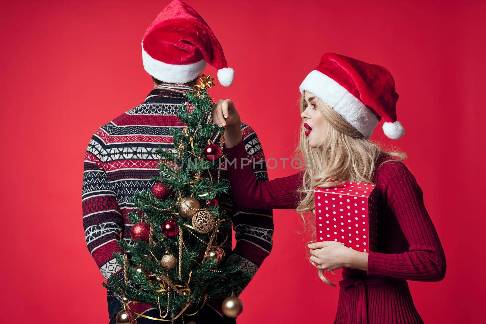 married couple christmas holiday new year gifts decoration by SHOTPRIME