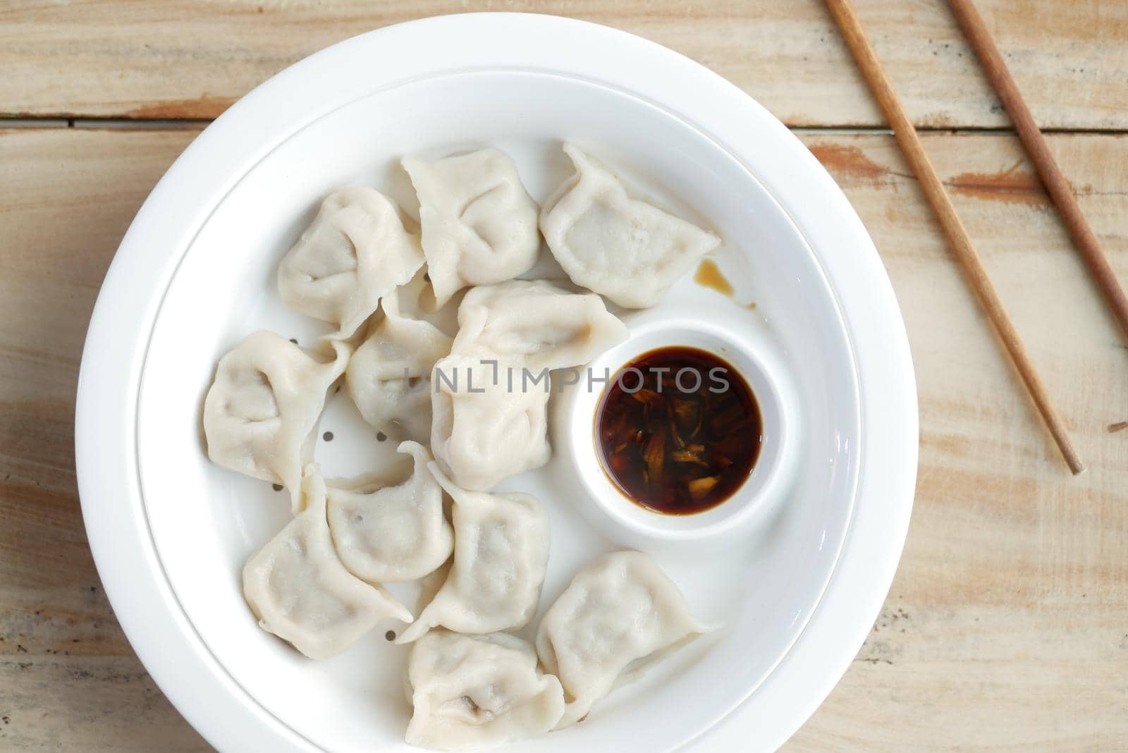 close up of dim sum in a bowl ,