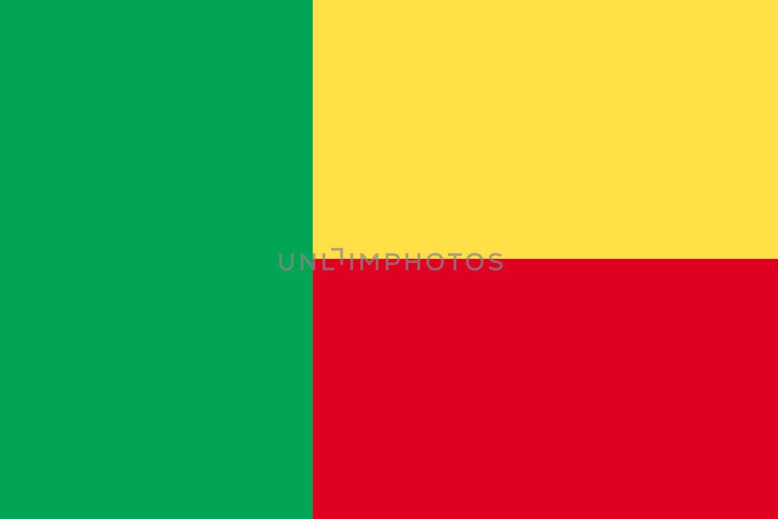 A Flag of Benin background illustration large file