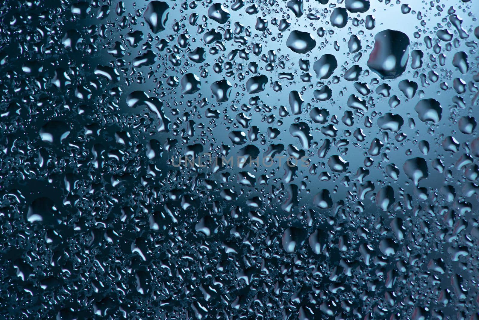 Water drops on window glass.