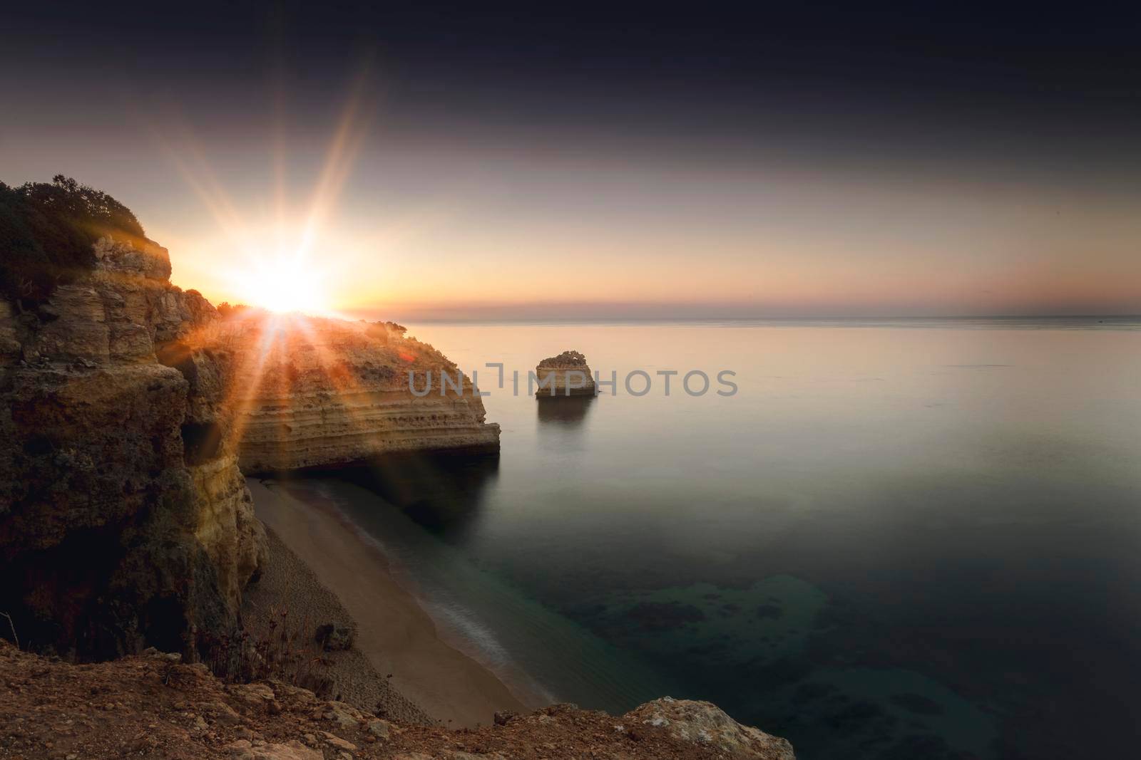 Beautiful beach of Algarve, "Praia da Marinha, Algarve, Portugal