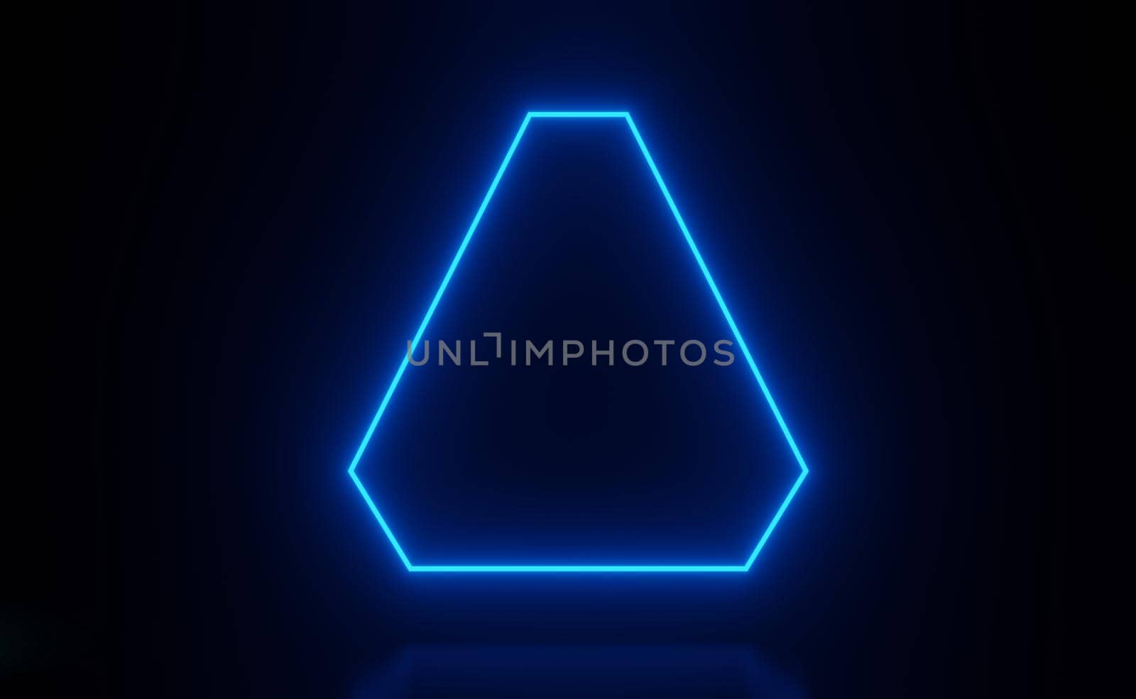 3d render of RGB neon light on darkness background. Abstract Laser lines show at night. Ultraviolet spectrum beam scene for mock up and web banner.