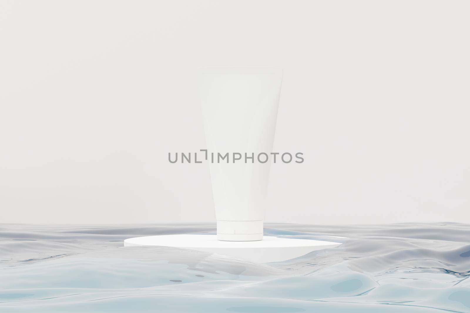 3d render of blank cosmetics skincare product or packaging for mock up. Beauty soap and spa concept. Lotion oil moisture for skin health. Premium and luxury design for branding. by tanatpon13p