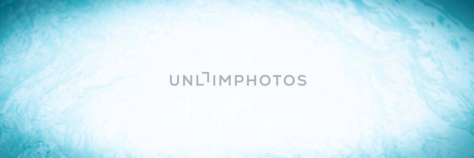 BANNER Vignette Abstract real nature water surface texture copy space soft abstract background view as sky. Turquoise Light white blue colour. Design Romance Relaxation Simplicity Minimalism tint.