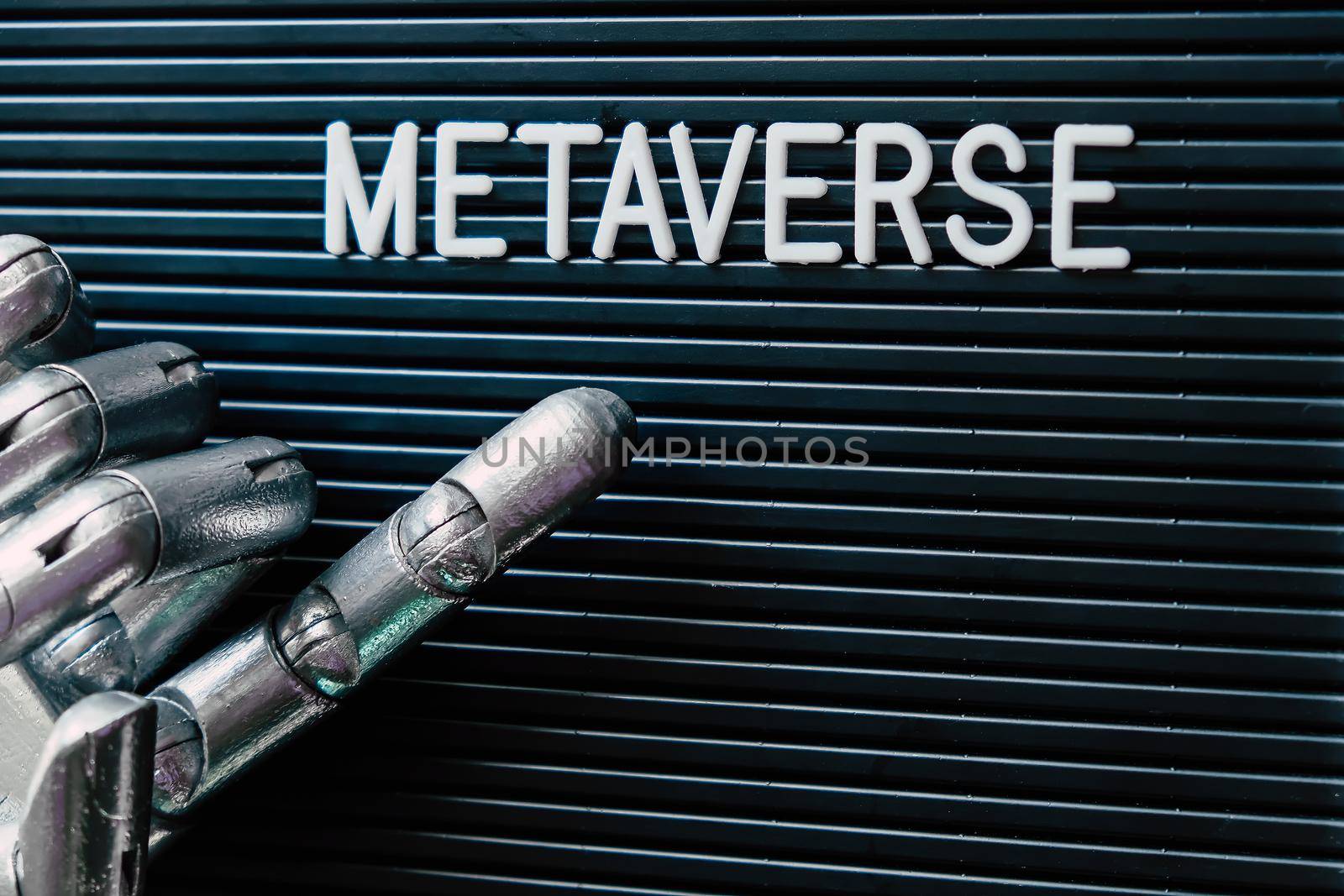 Concept image of Metaverse, Metaverse letters