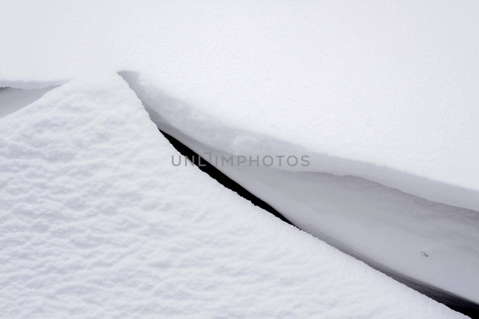 White textured nature background of snowy surface. by gelog67