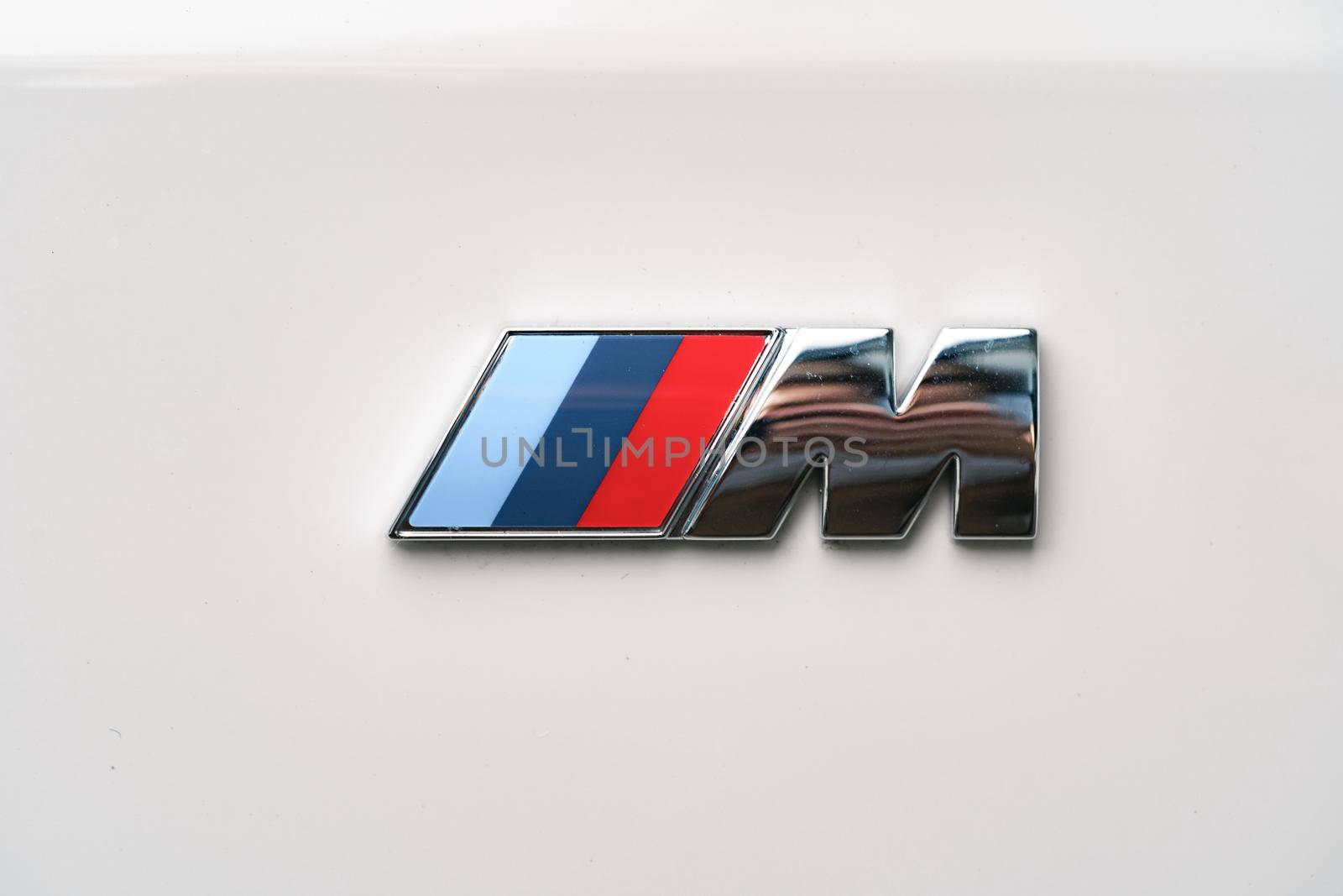 KRASNODAR, RUSSIA - NOVEMBER 19, 2020: BMW Motorsport M logo and brand sign by Fabrikasimf