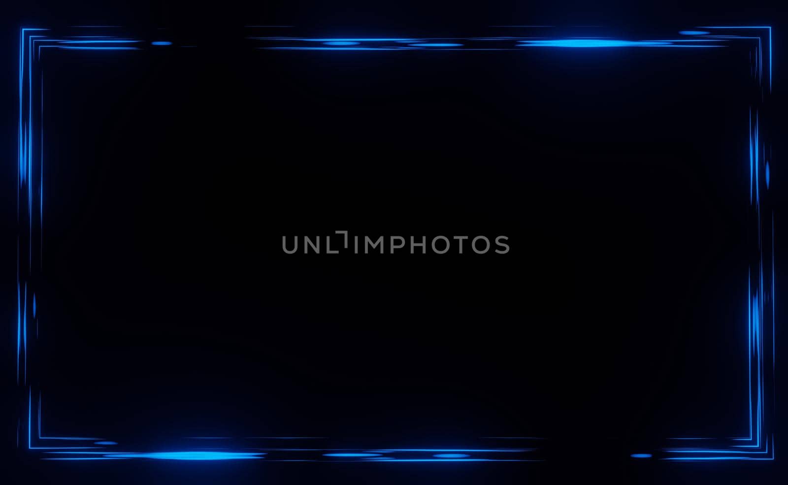 3d render of RGB neon light on darkness background. Abstract Laser lines show at night. Ultraviolet spectrum beam scene for mock up and web banner.