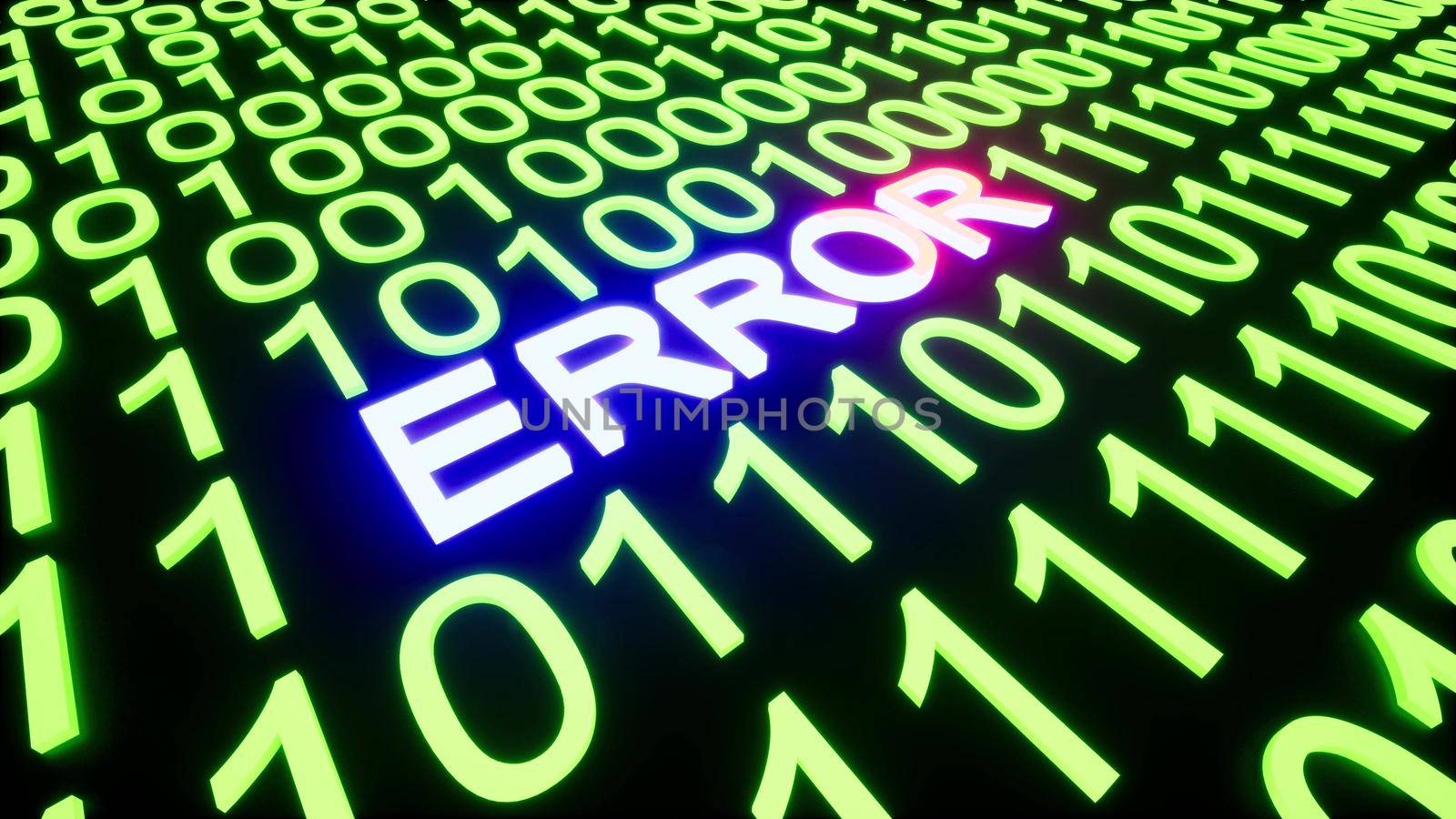 Vintage error code is blink digital wallpaper design Technology network concept Bad interference Futuristic information technology Computer virus 3d render by Zozulinskyi