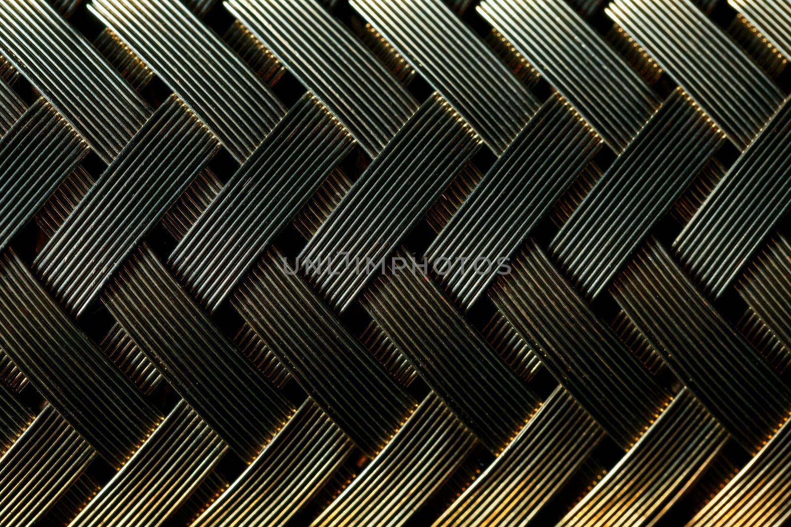 Macro view of gold fiber by AlexGrec