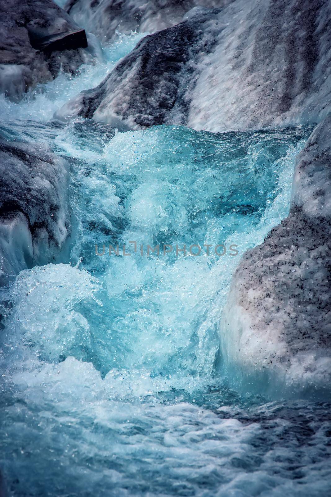 Icelandic glacier with blue fracture by AlexGrec