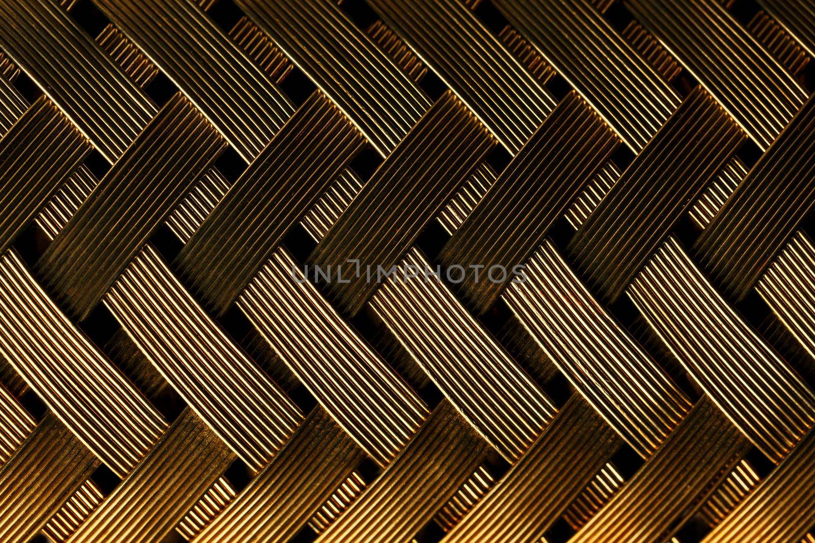 Macro view of gold fiber by AlexGrec