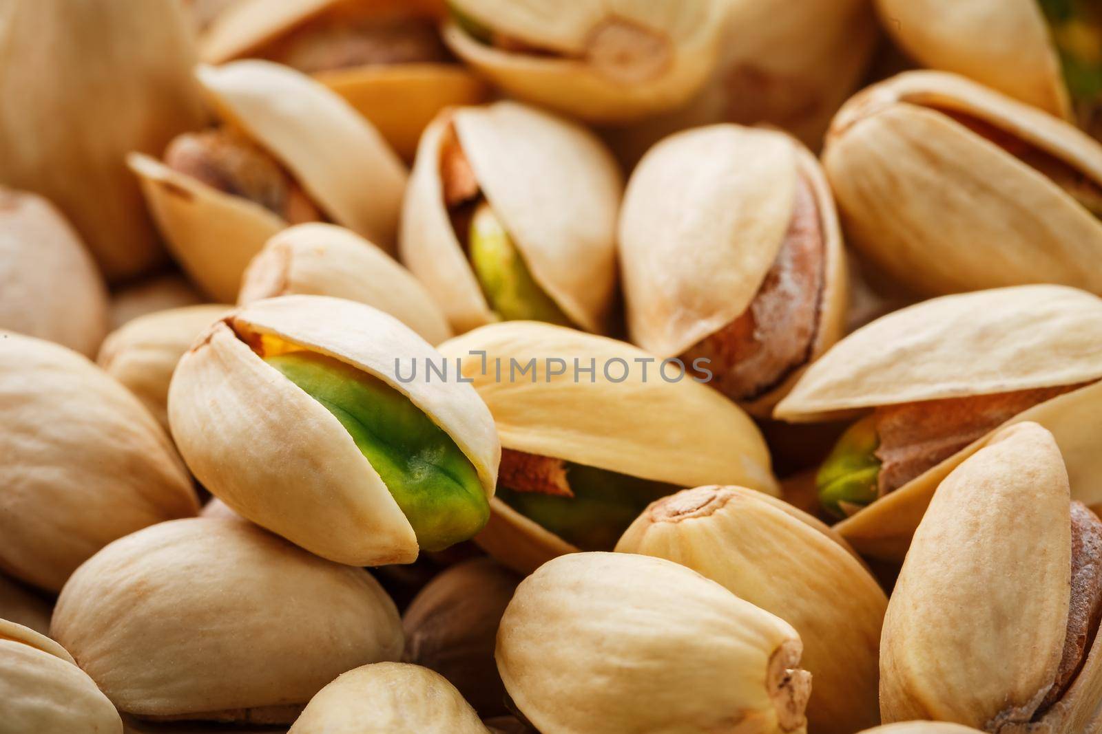 Pistachio texture. Nuts. Green fresh pistachios as texture. by AlexGrec