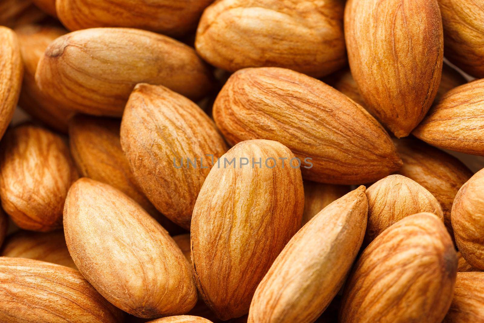 Almond. Almonds macro. Almonds background Almond nuts Organic