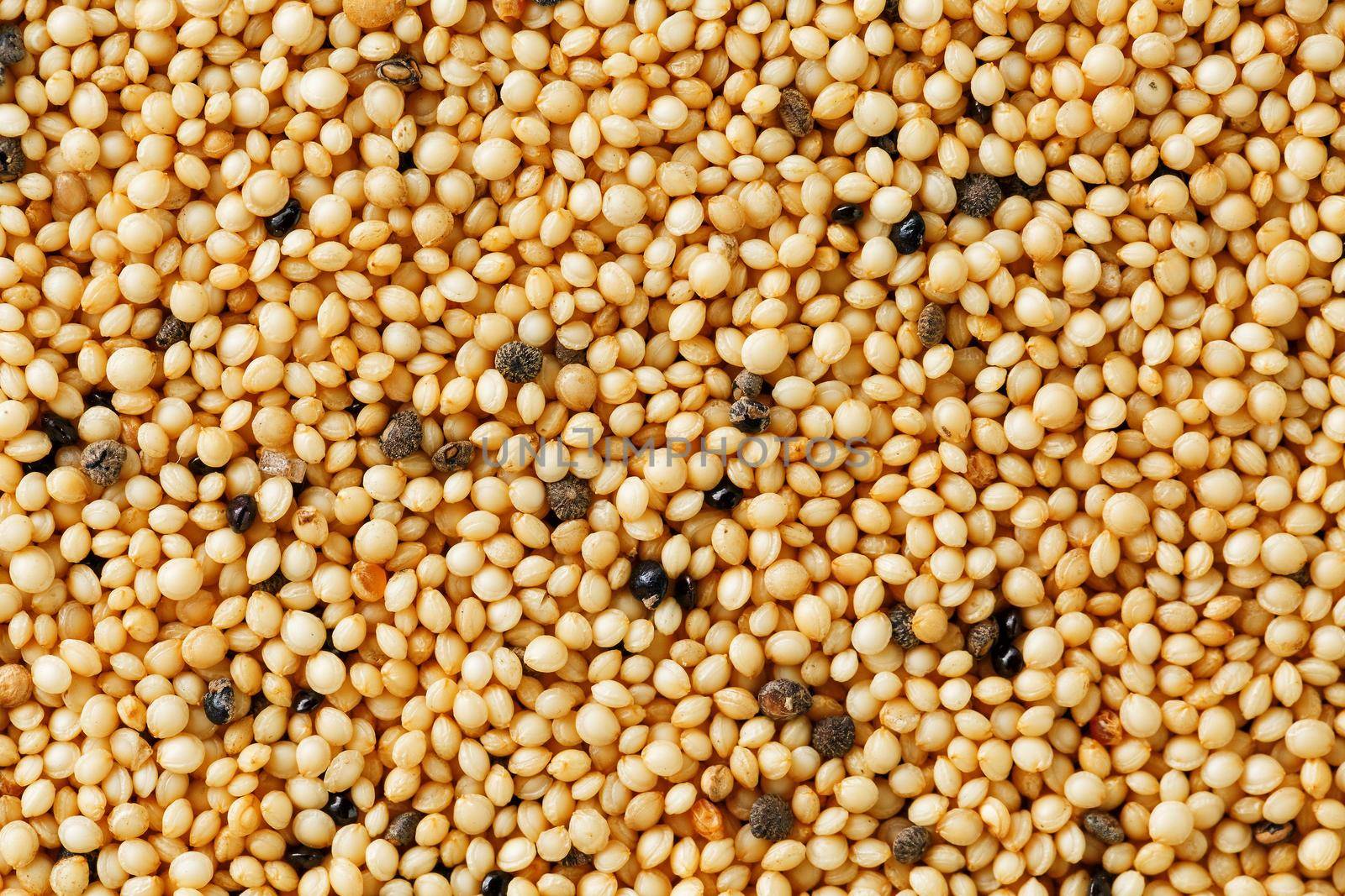 Jasmine brown rice closeup. Organic grain texture.