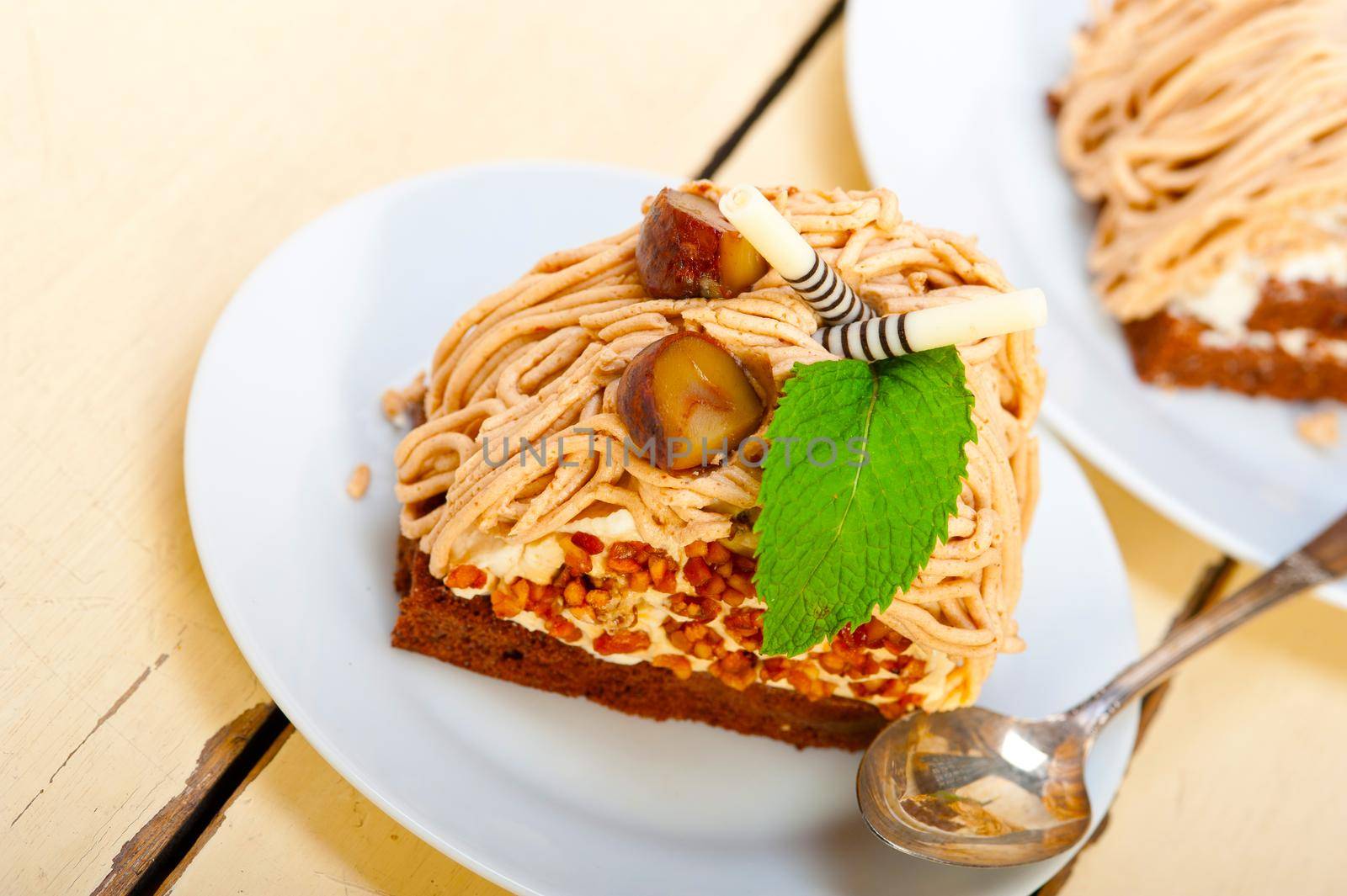 chestnut cream cake dessert by keko64