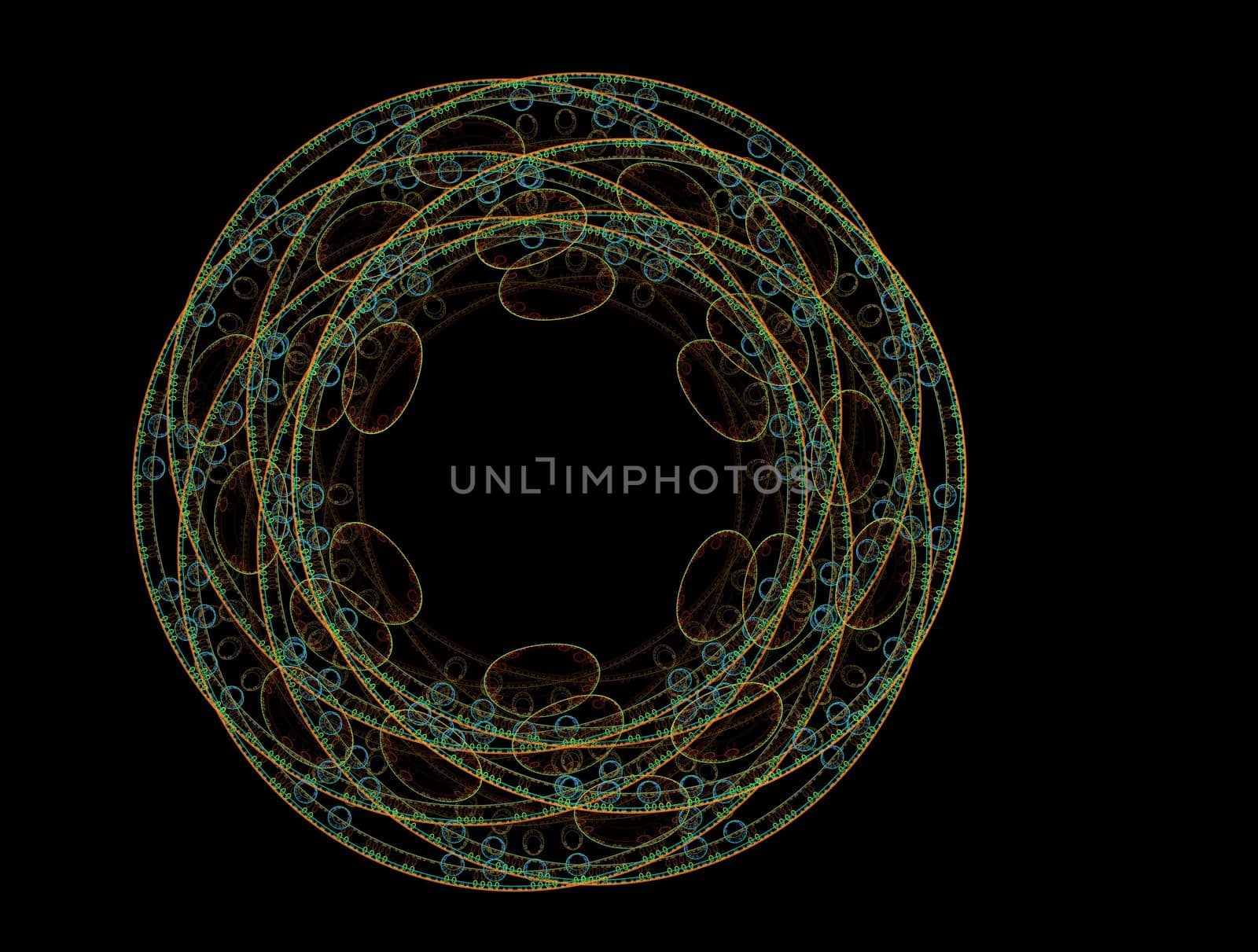 Imaginatory lush fractal texture image abstract background