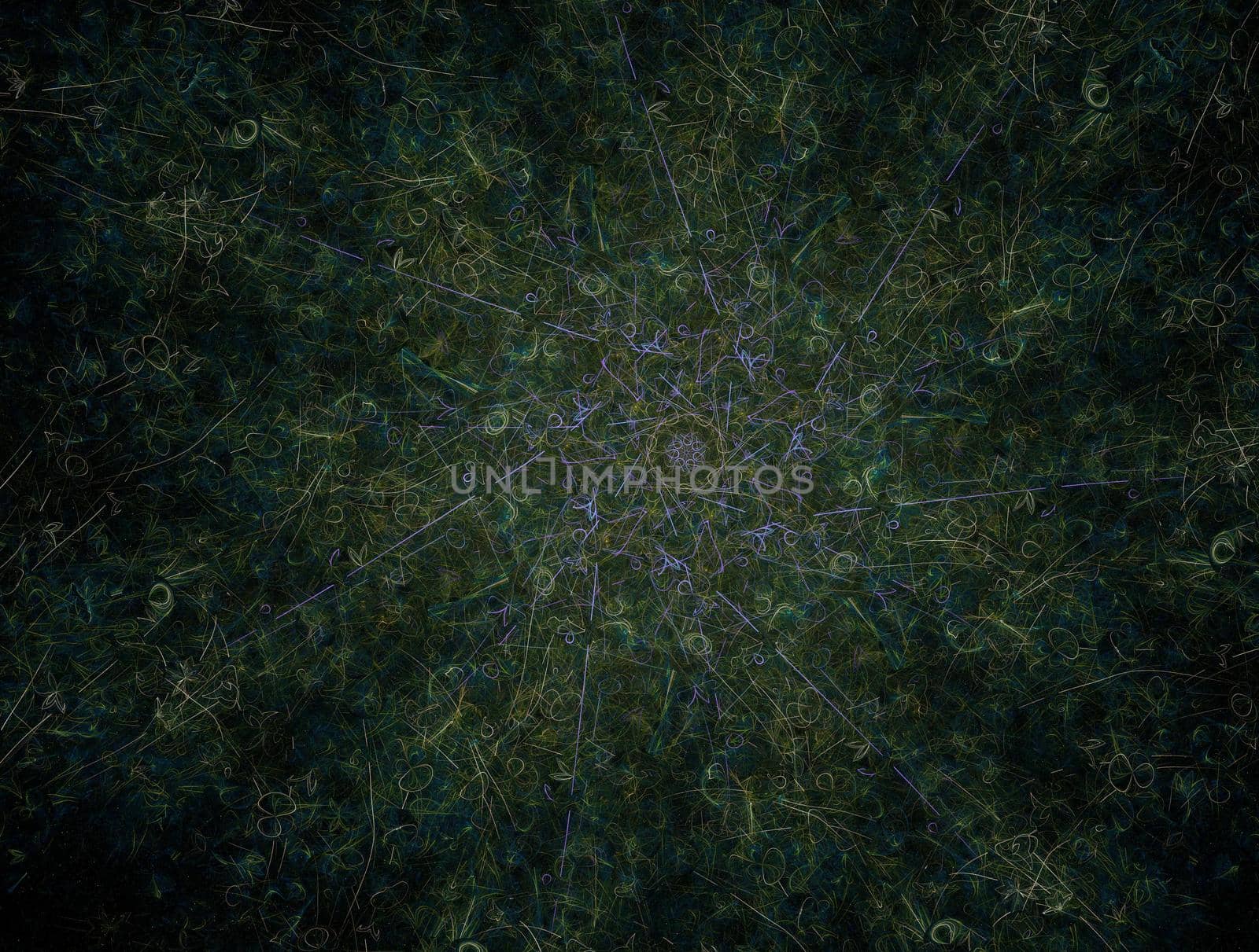 Imaginatory lush fractal texture image abstract background