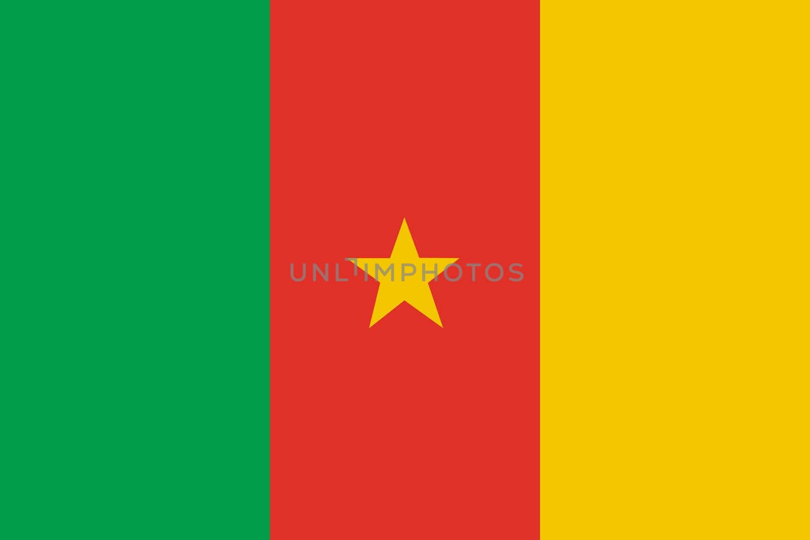 A Cameroon flag background illustration large file star