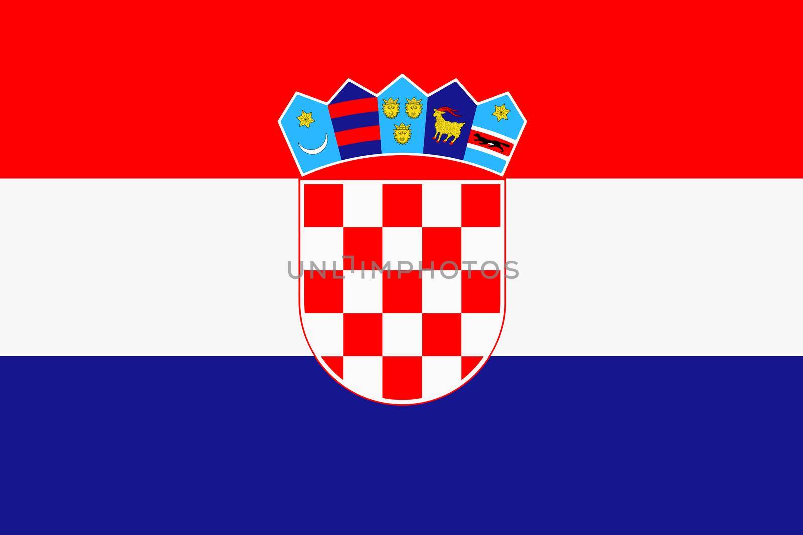 A Croatia flag background illustration red white blue stripes