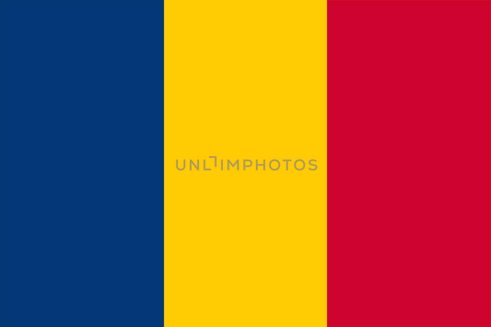 A Chad flag background illustration large file blue yellow red