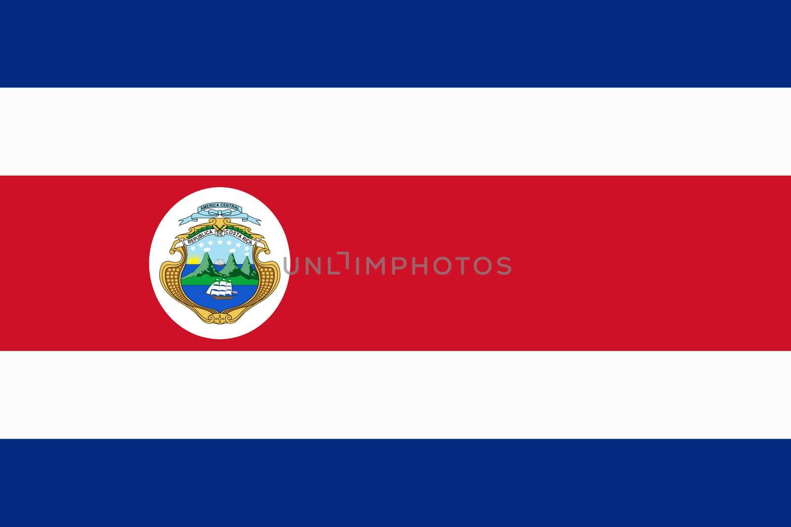 A Costa Rica flag background illustration red white blue stripes