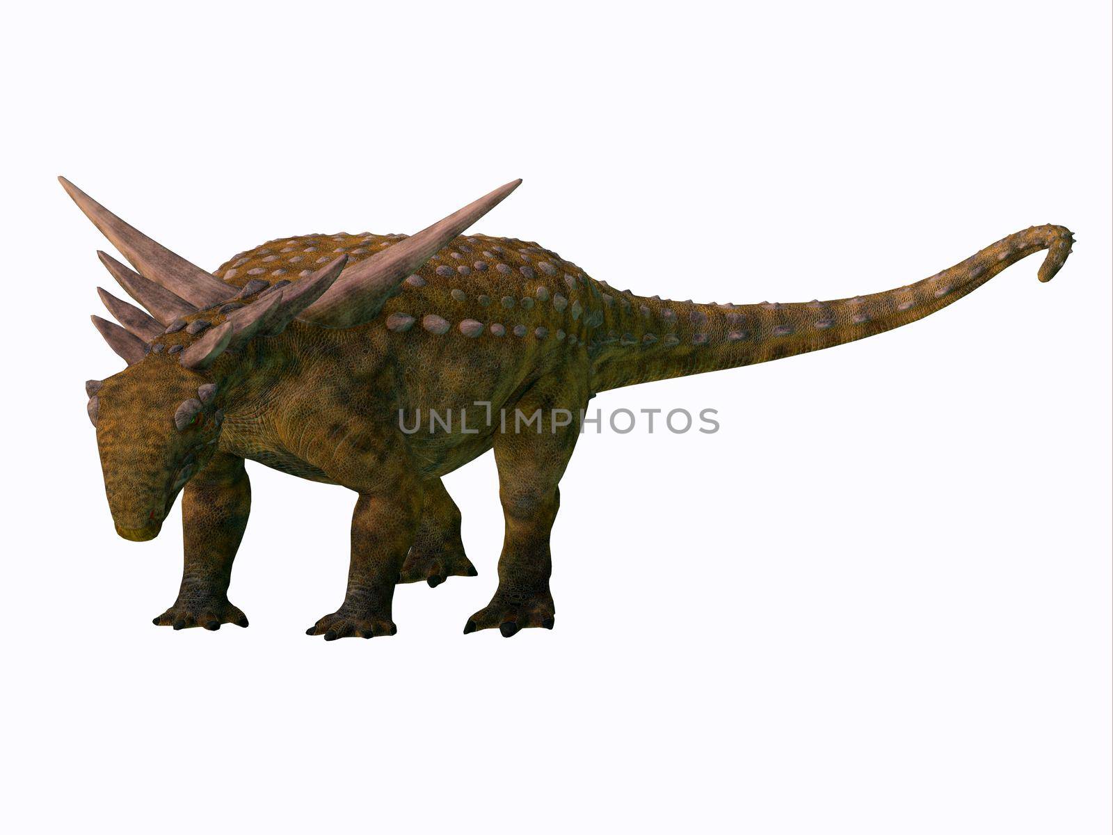 Sauropelta was an armored herbivore nodosaur dinosaur that lived in North America during the Cretaceous Period.