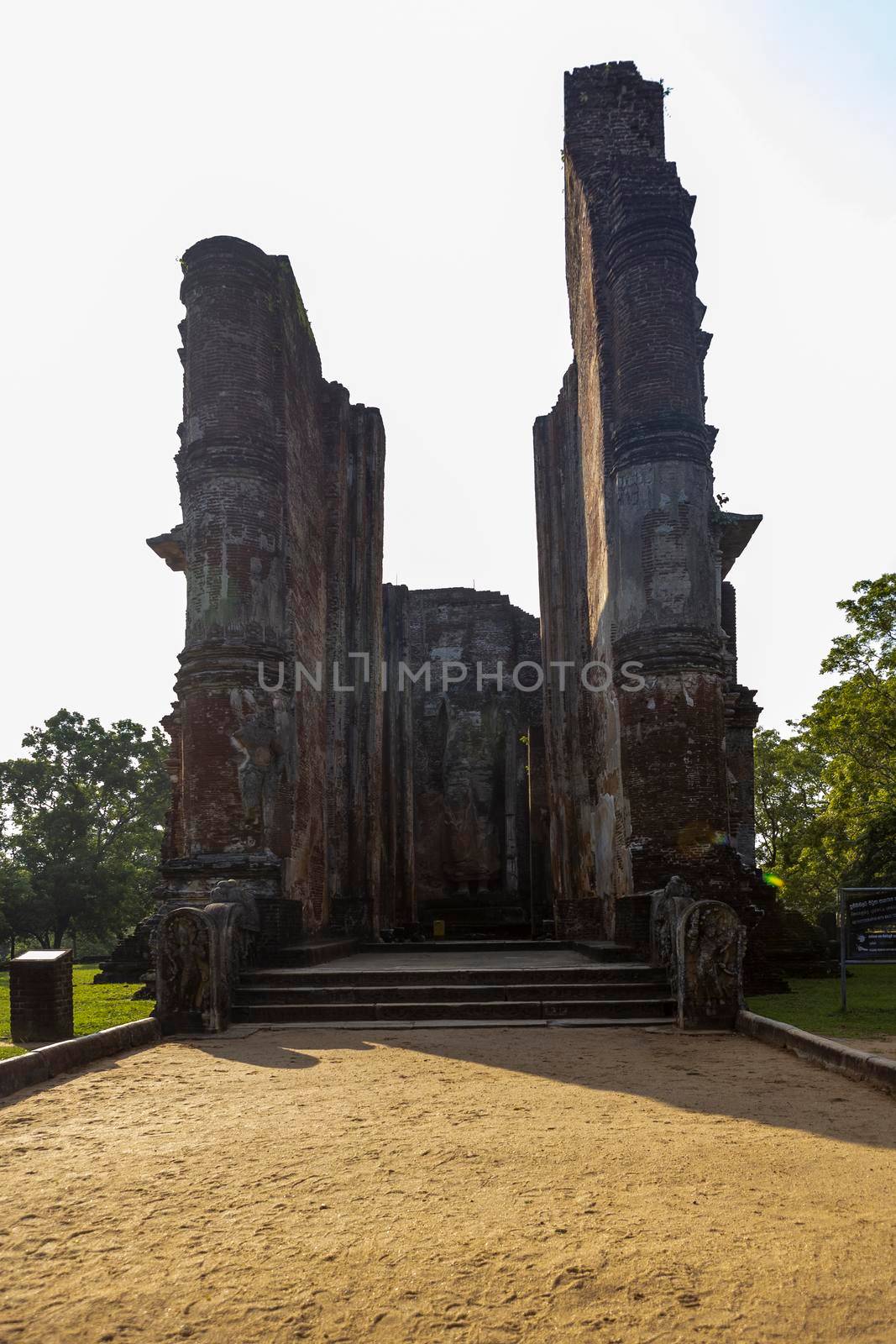Sri Lanka. The ancient city of Polonnaruwa. Sight - big Lankatilaka temple. . High quality photo