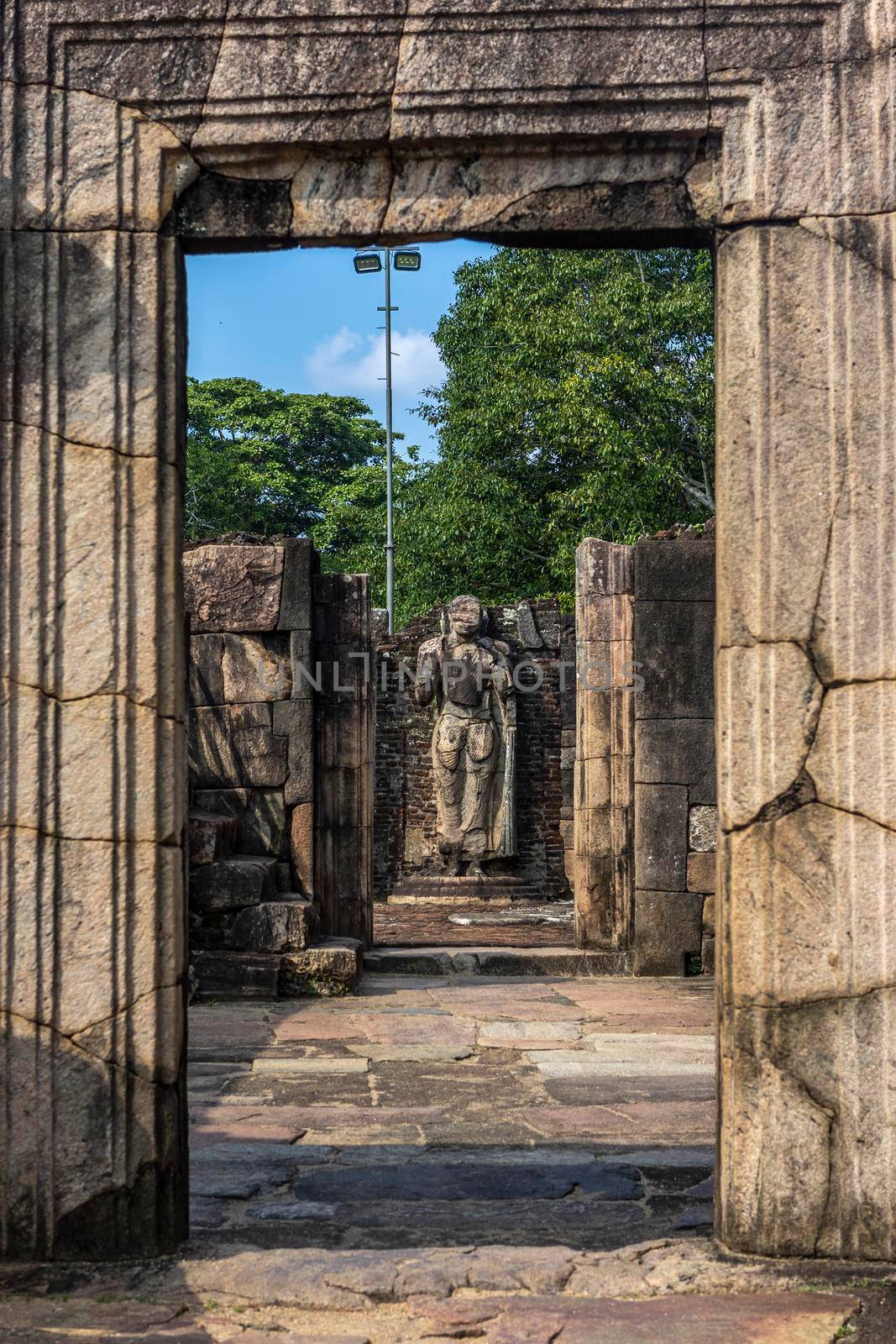 Sri Lanka. The ancient city of Polonnaruwa. Historical archaeological landmarks. A clear sunny day. High quality photo