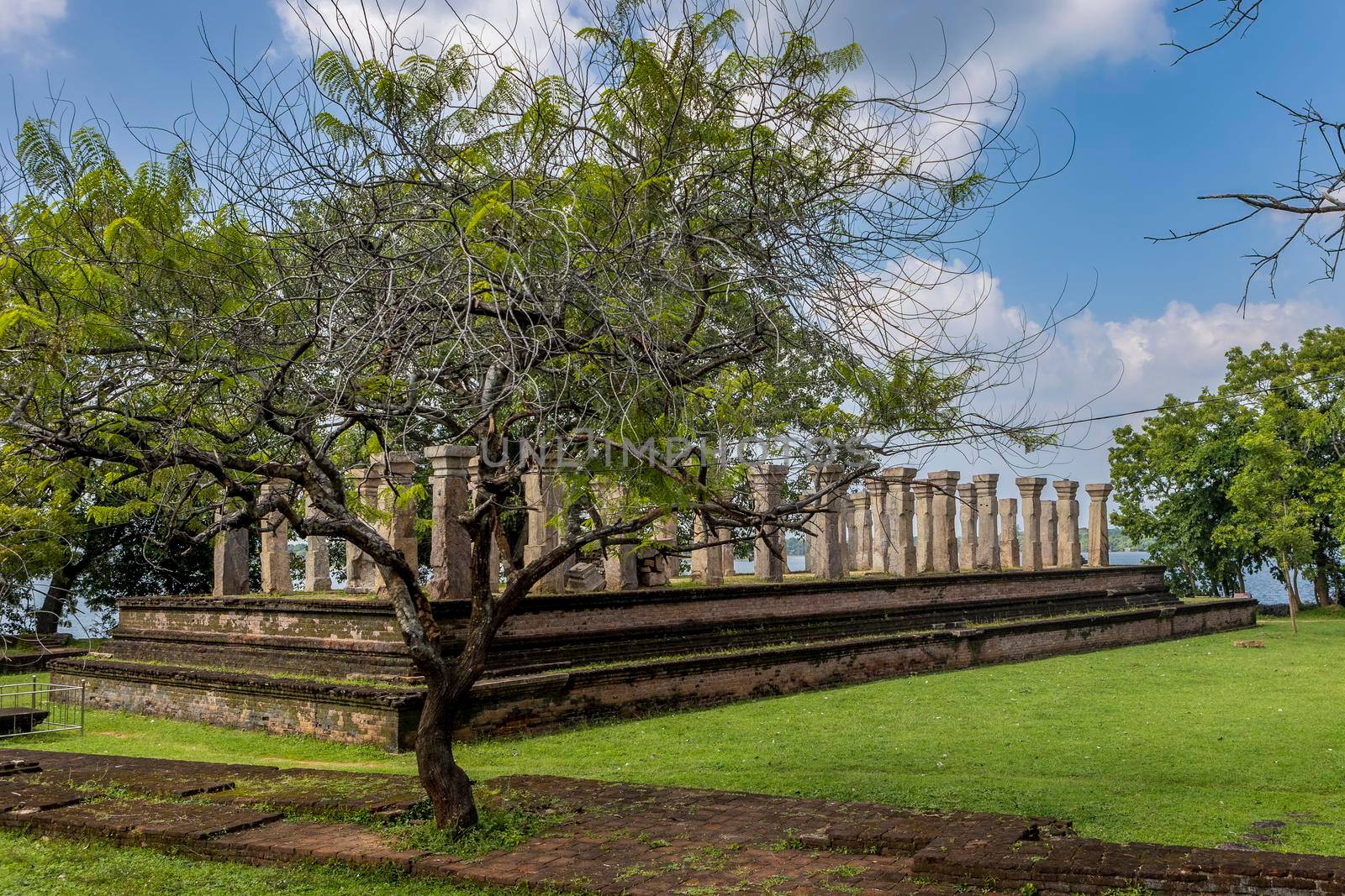 Sri Lanka. The ancient city of Polonnaruwa. The Audience Hall. Historical landmark. . High quality photo