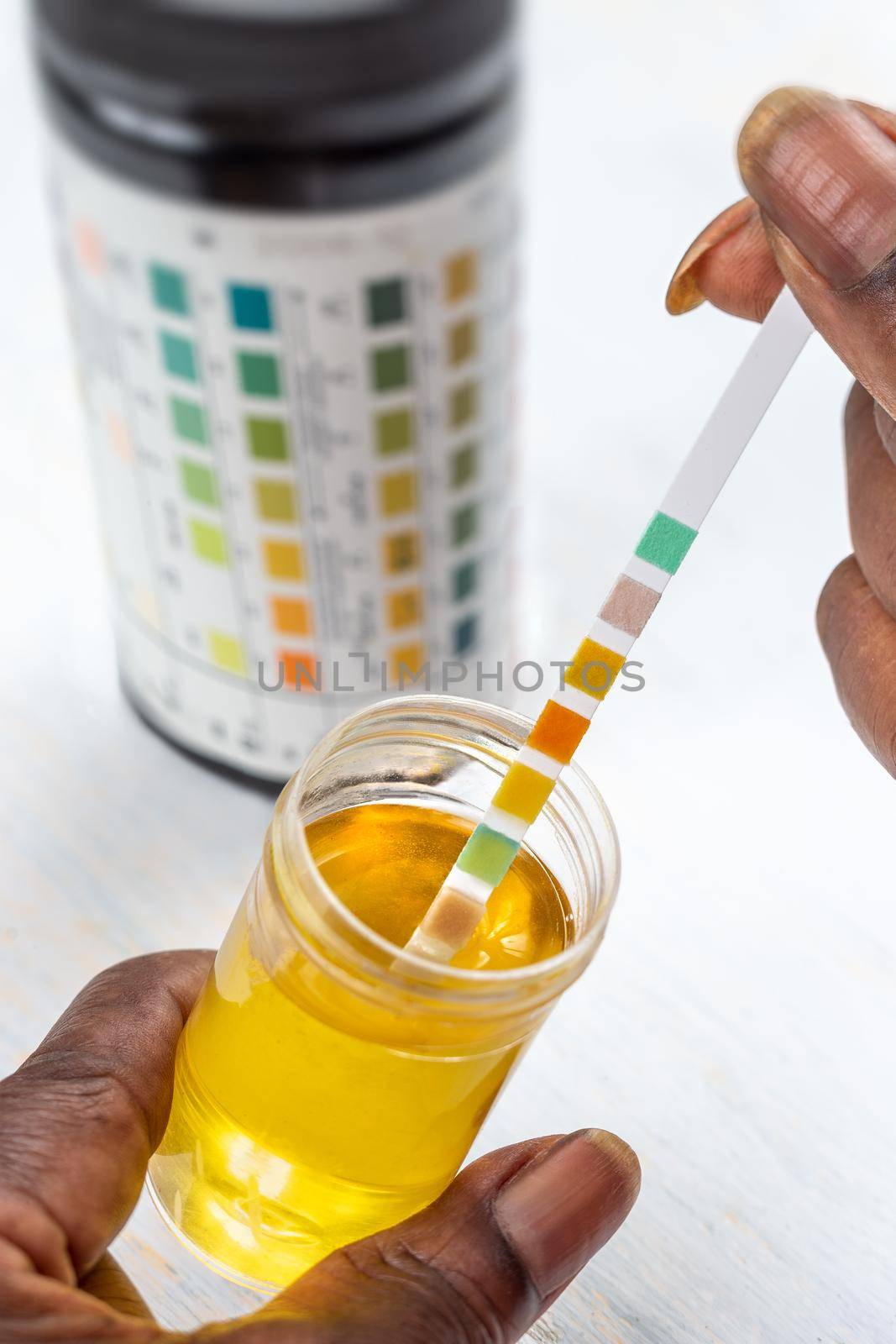 Urine Self-Tests-Self-Measurement close up view by JPC-PROD