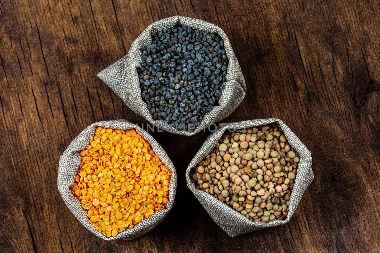 Green, coral and blonde lentils-Pulses by JPC-PROD