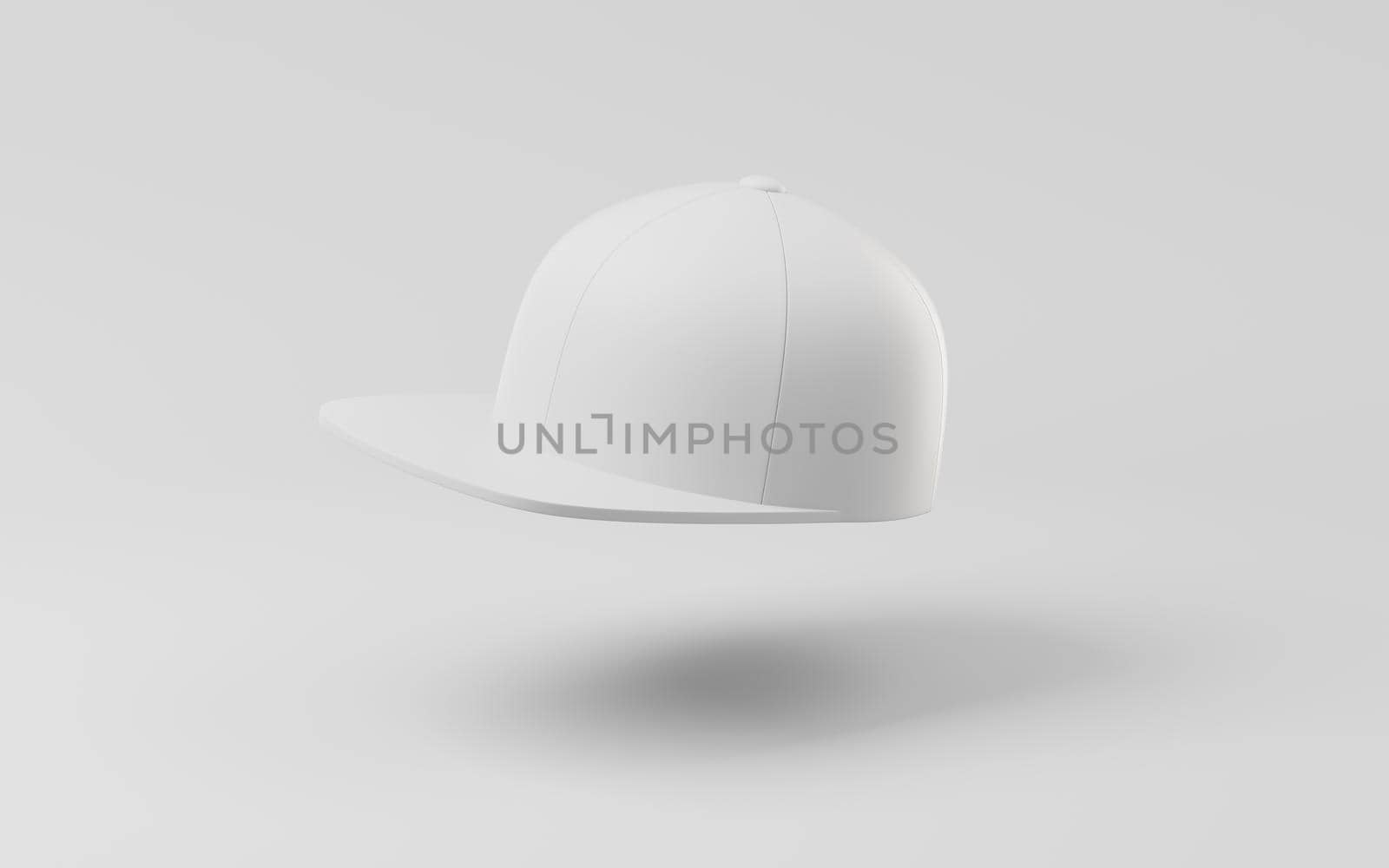 A cartoon cap with white background, 3d rendering. Compute digital drawing.