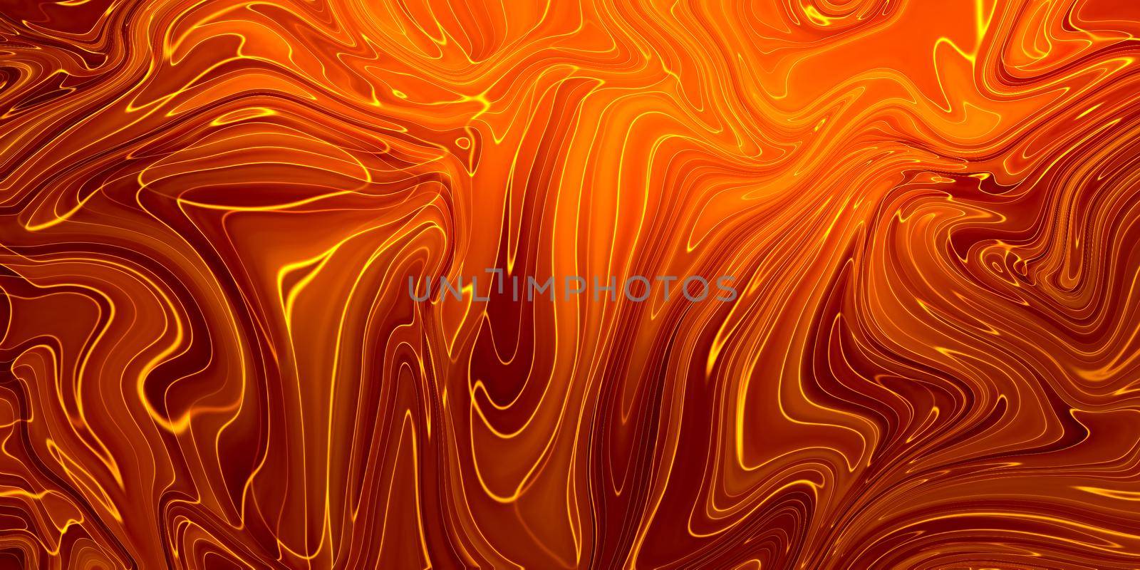 Abstract orange paint background. Acrylic texture with marble pattern.