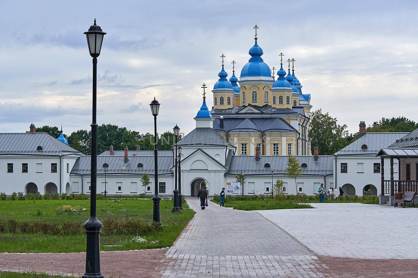 A group of religious pilgrims visited the Konevets Monastery in Russia by vizland