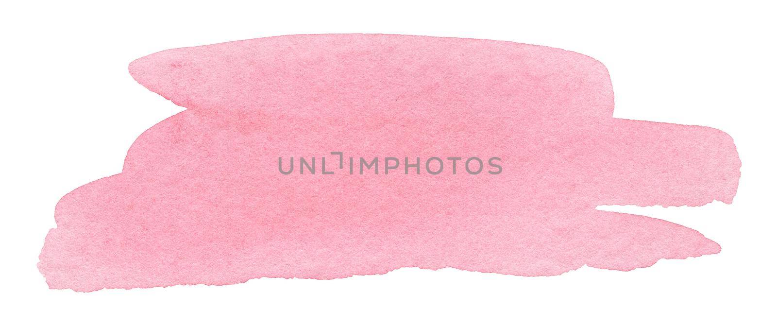 watercolor pink splash isolated on white background by dreamloud