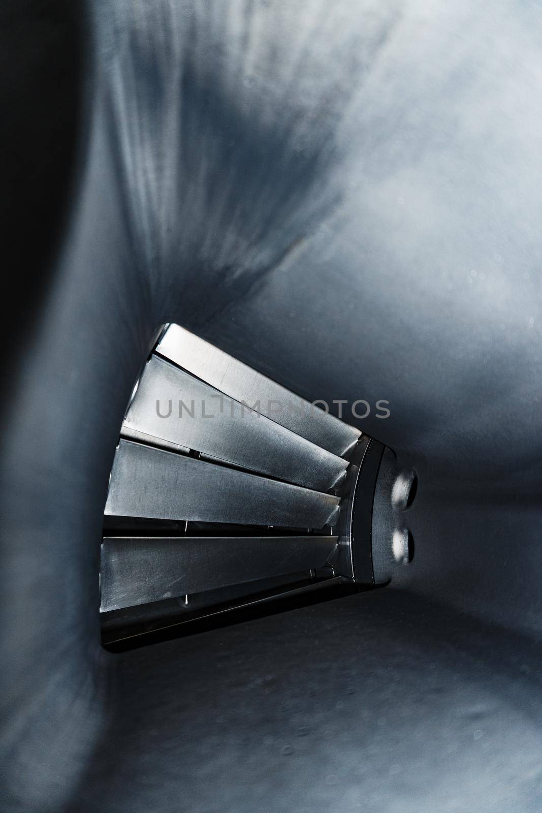 Jet engine fan blades from the inside. by AlexGrec