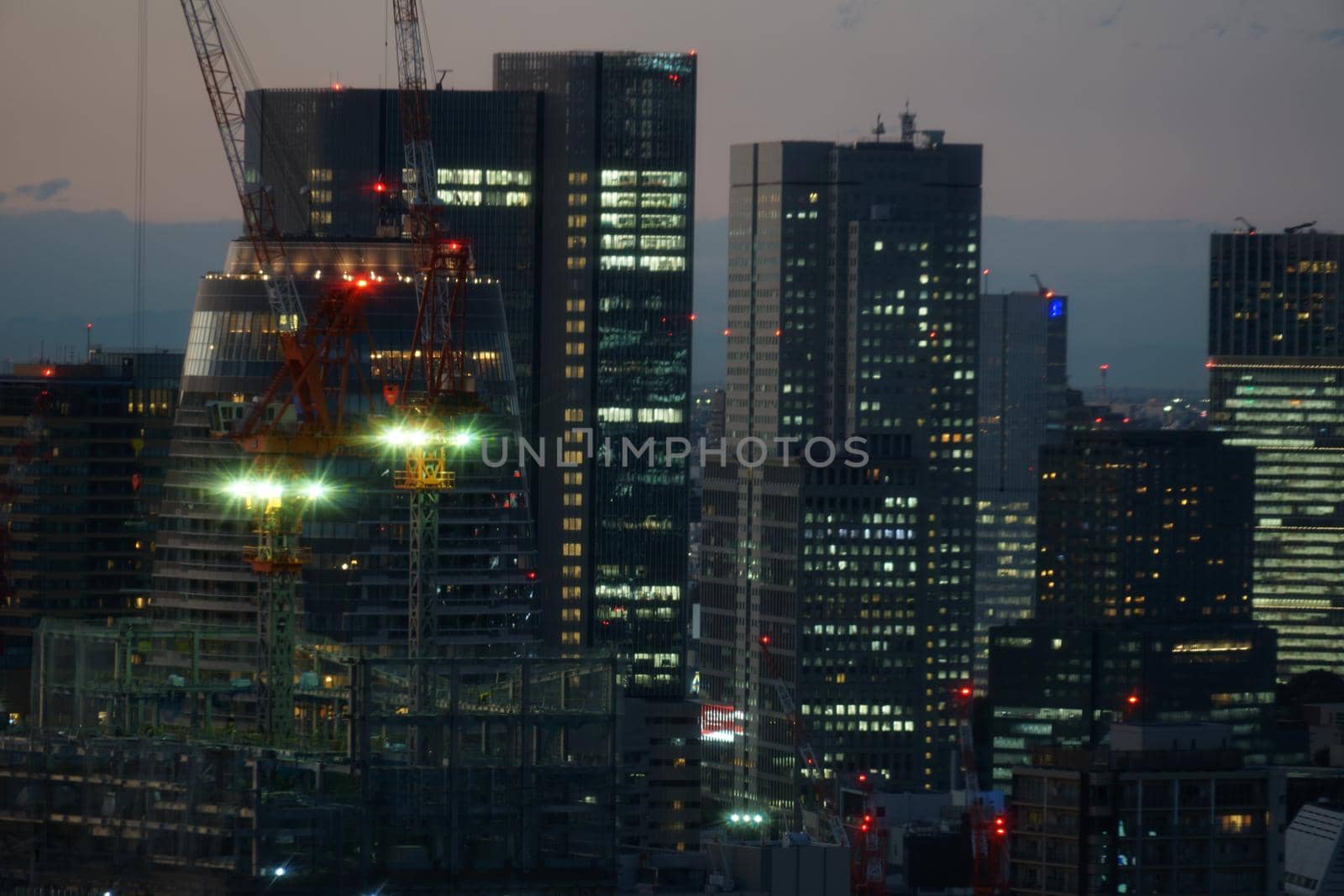 Landscape from Seaside Top (World Trade Center Building Observatory). Shooting Location: Tokyo metropolitan area