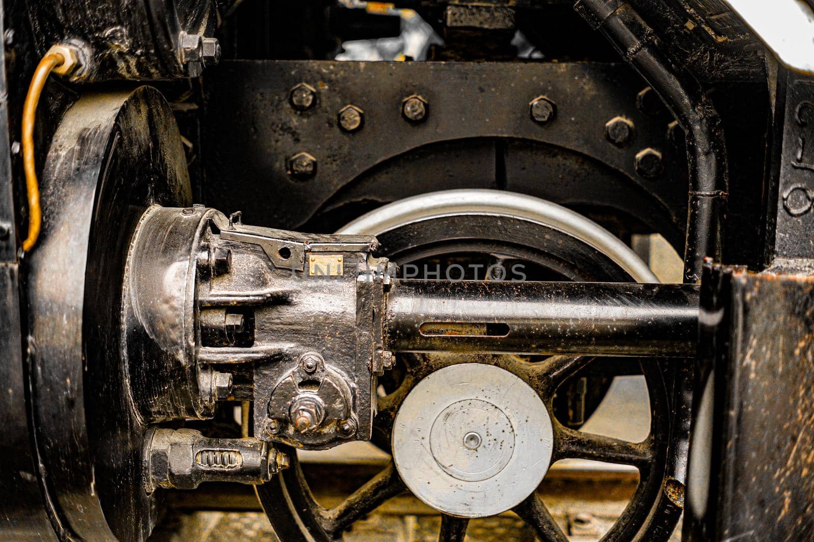 Steam locomotive machine room. Shooting Location: Tokyo metropolitan area
