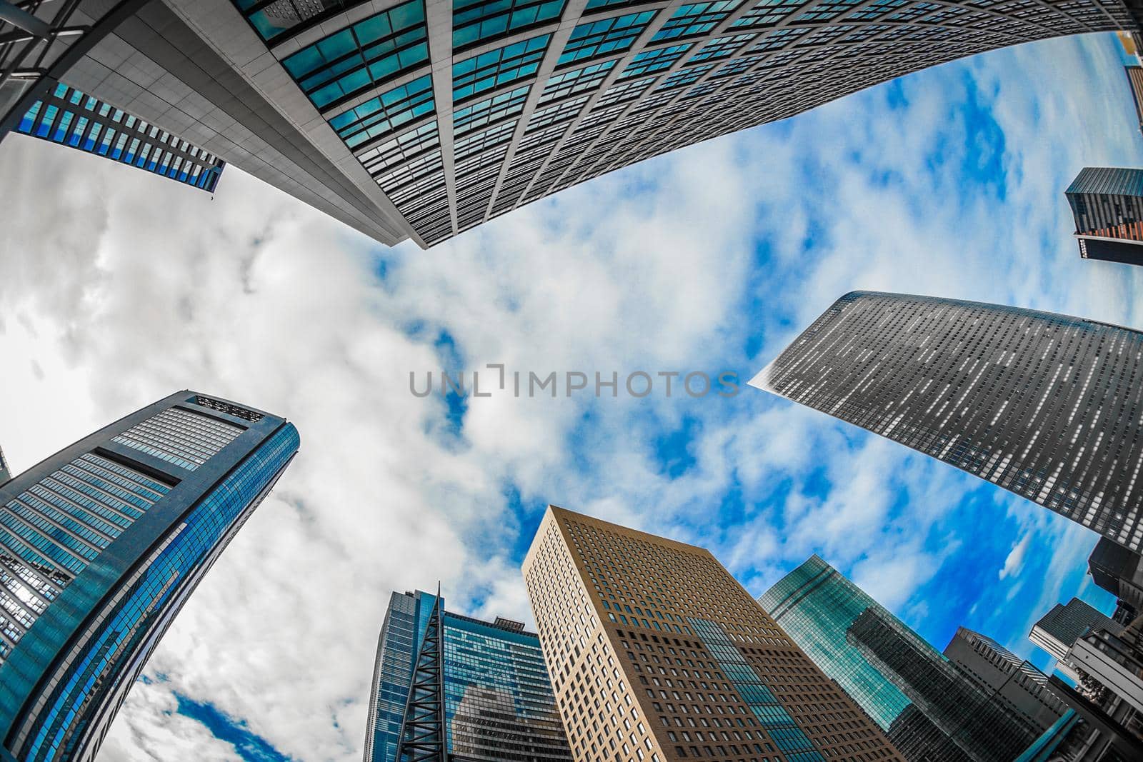 Office buildings of Minato-ku, Tokyo and Shiodome. Shooting Location: Tokyo metropolitan area