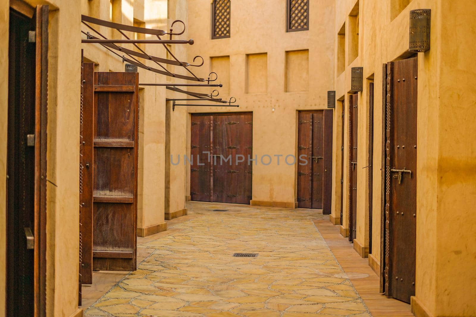 Arabian residential area (UAE Dubai). Shooting Location: Dubai