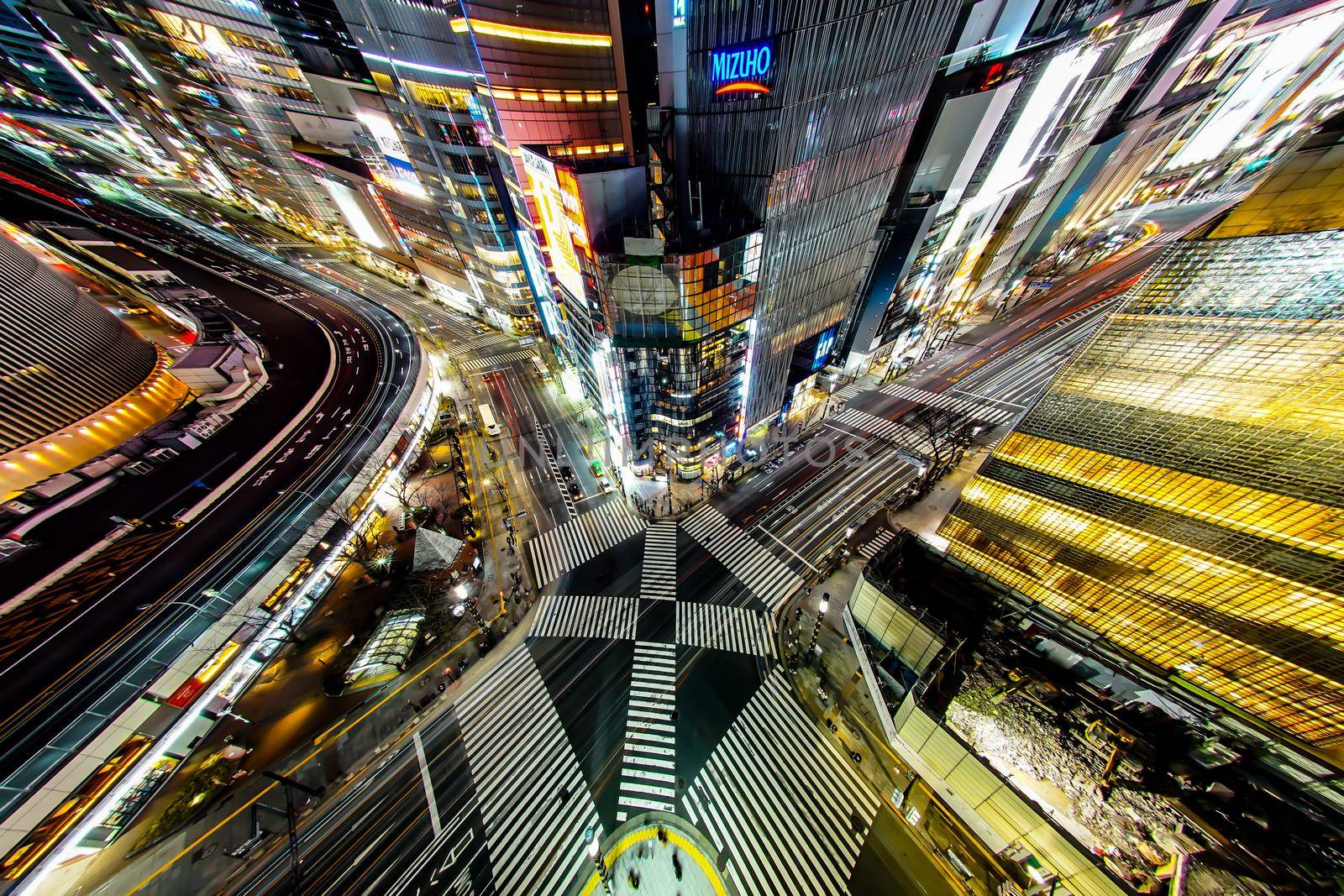 Countryside bridge intersection image. Shooting Location: Tokyo metropolitan area